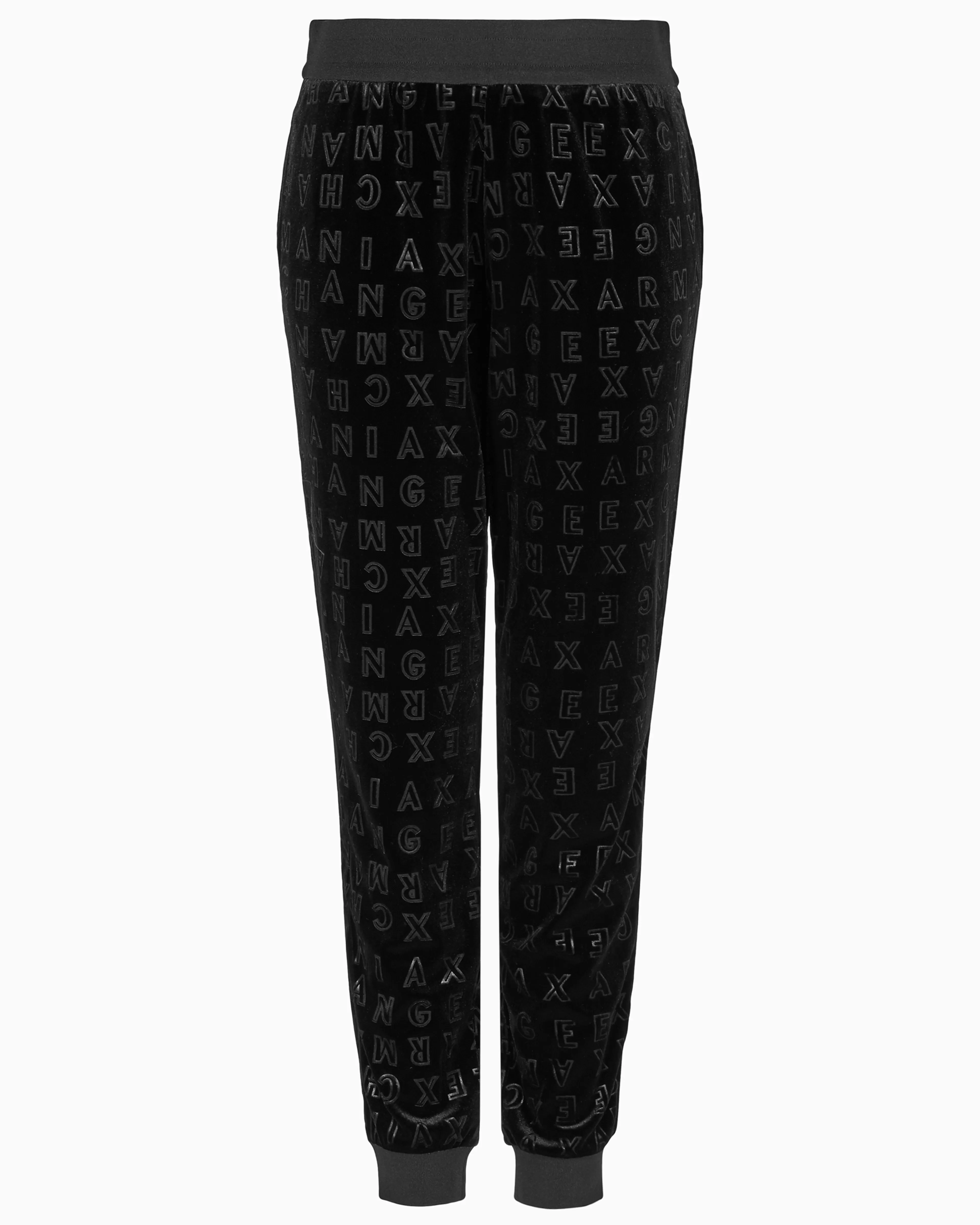 Armani Exchange Allover logo velvet jogger pants* Matching Sets | Bottoms And Skirts