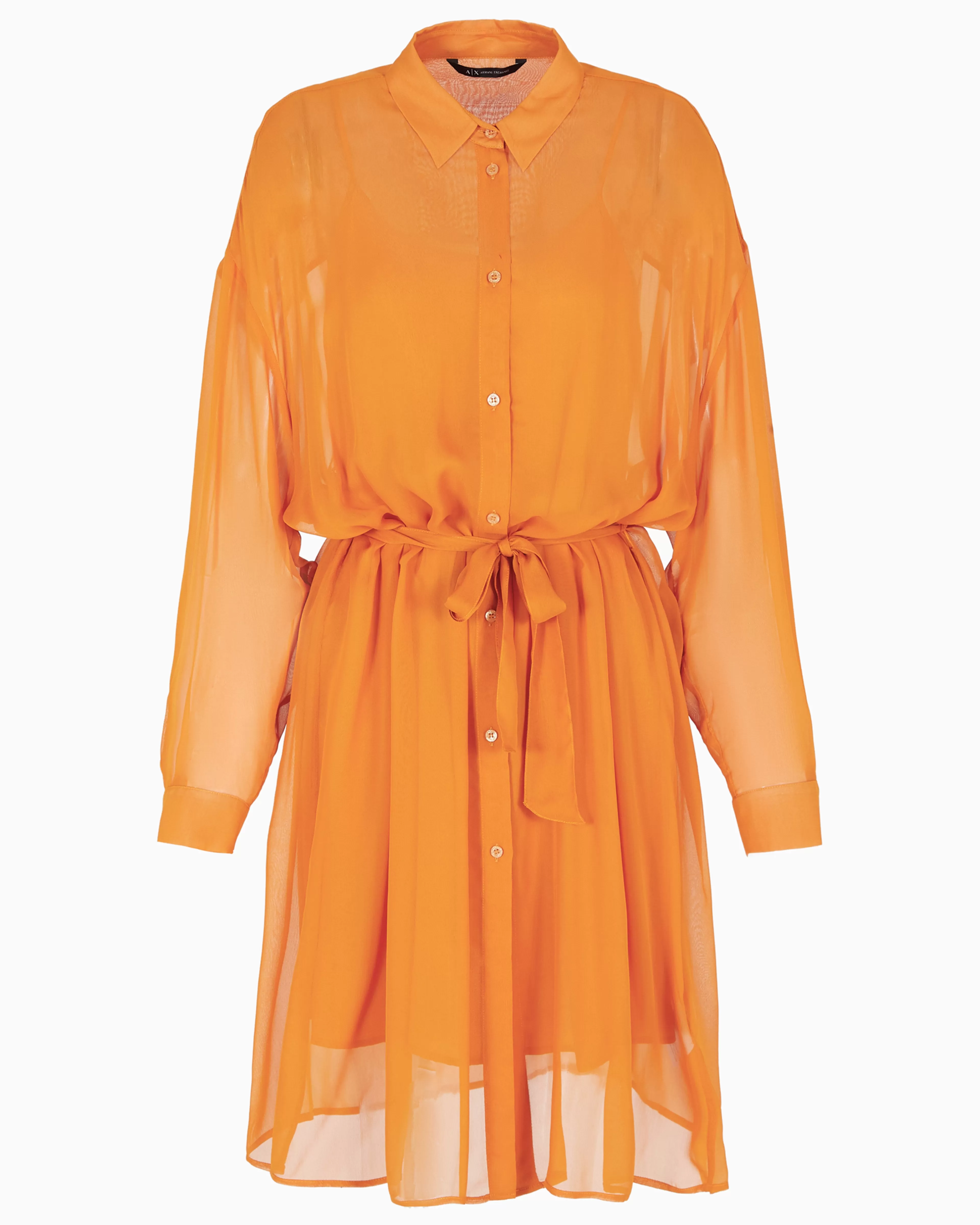 Armani Exchange ASV Belted Chiffon Smock Dress* Dresses And Jumpsuits