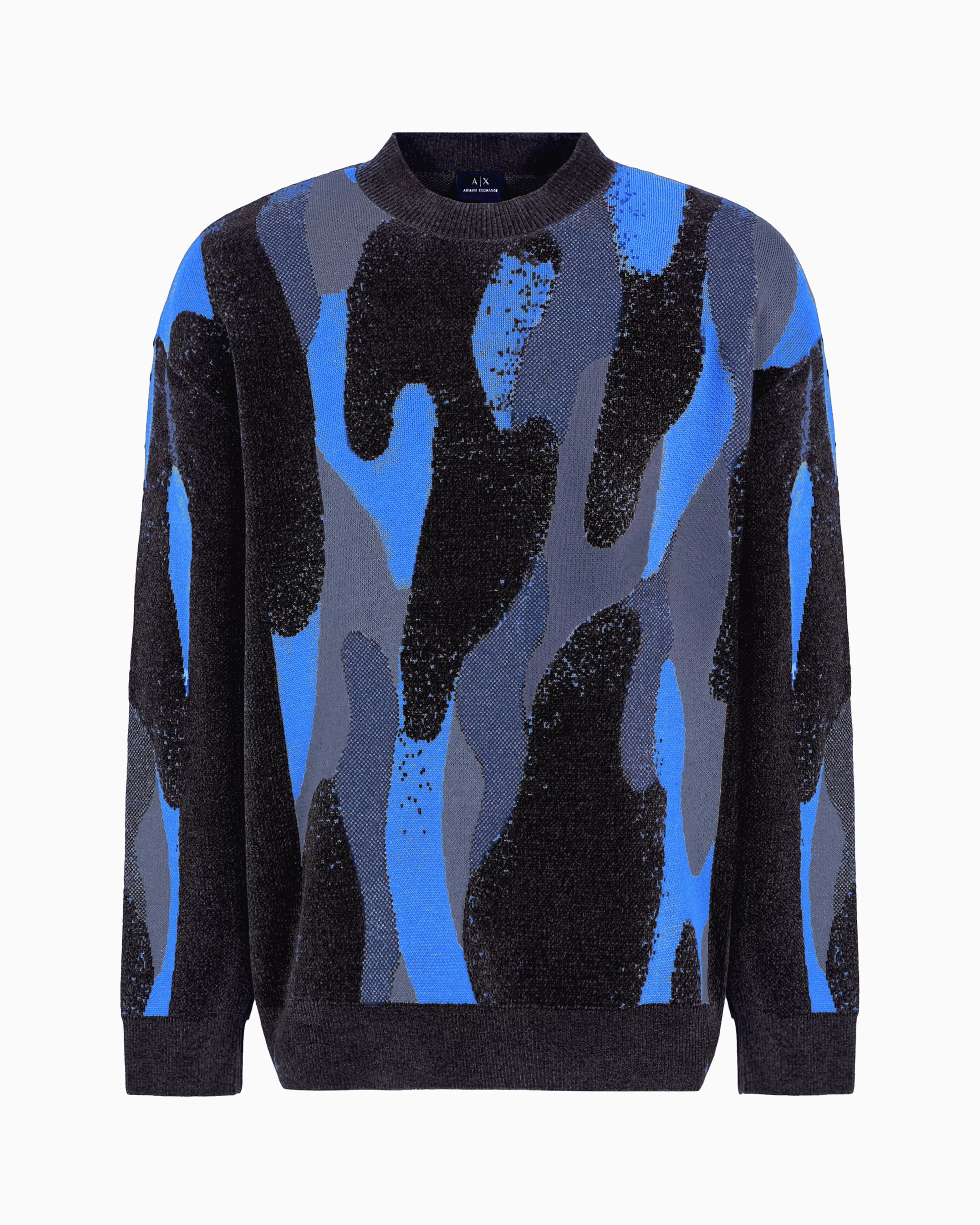 Armani Exchange ASV Camouflage Chenille Crewneck Sweater* Knitwear