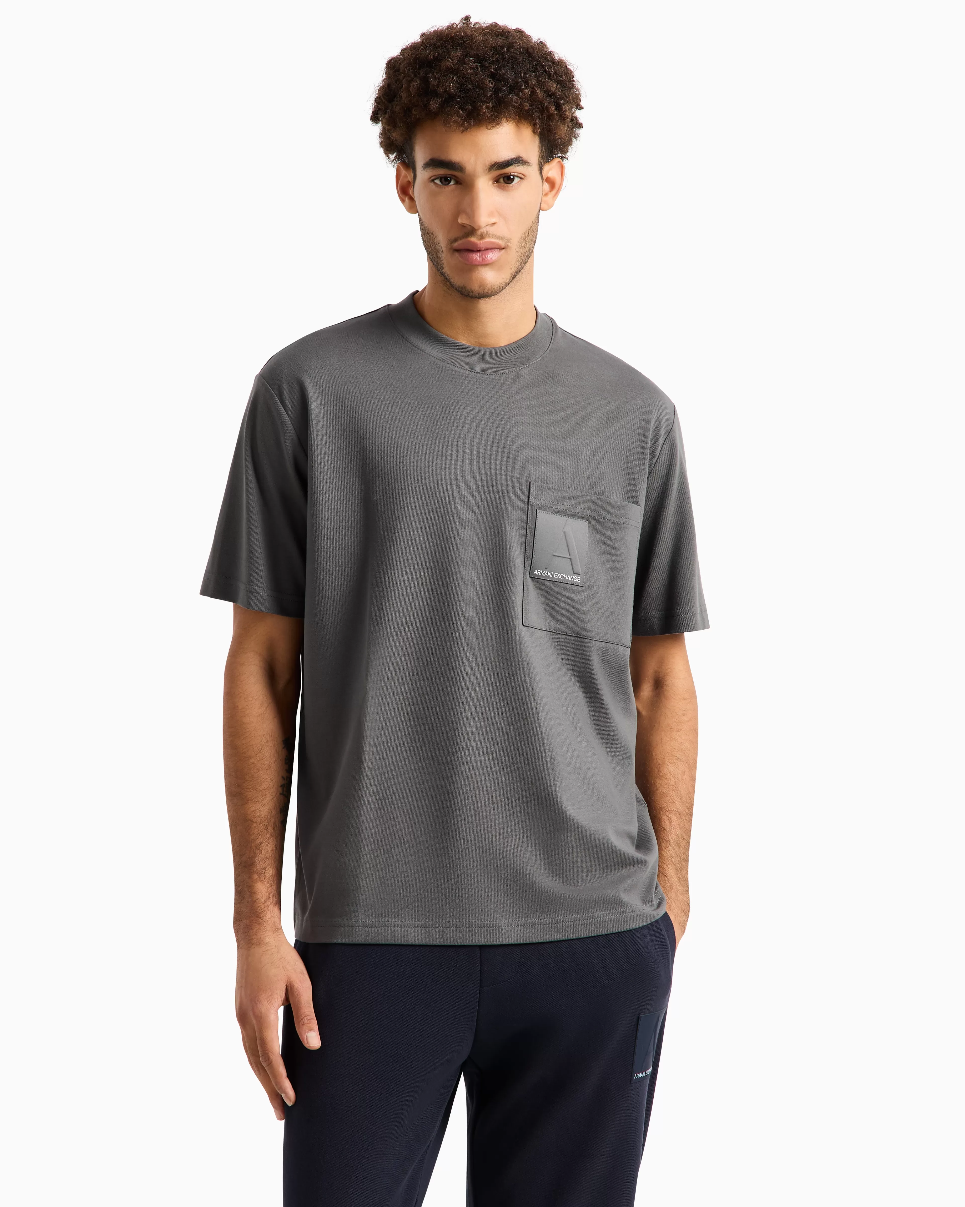 Armani Exchange ASV Cotton A Line Pocket T-Shirt* T-Shirts