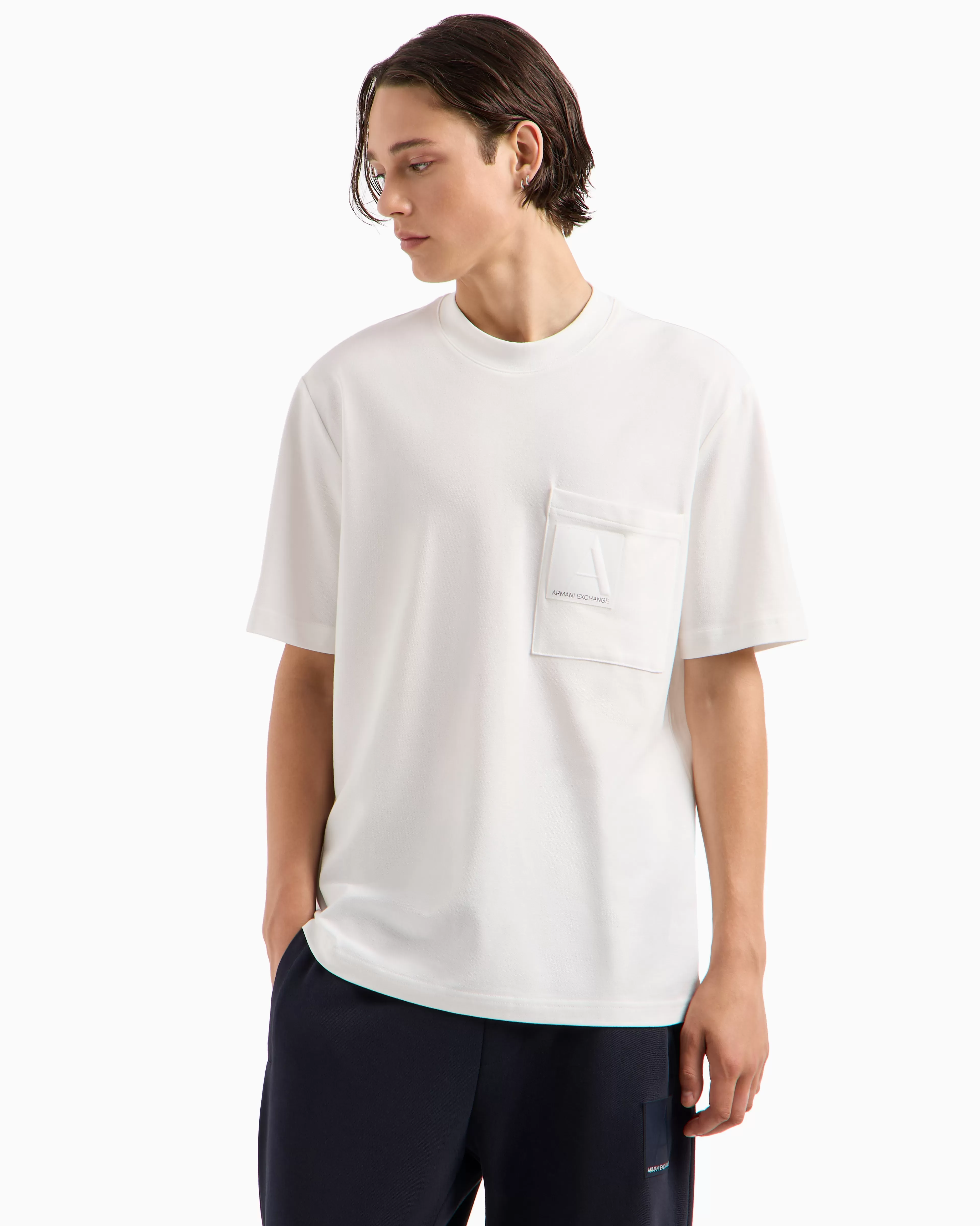 Armani Exchange ASV Cotton A Line Pocket T-Shirt* T-Shirts