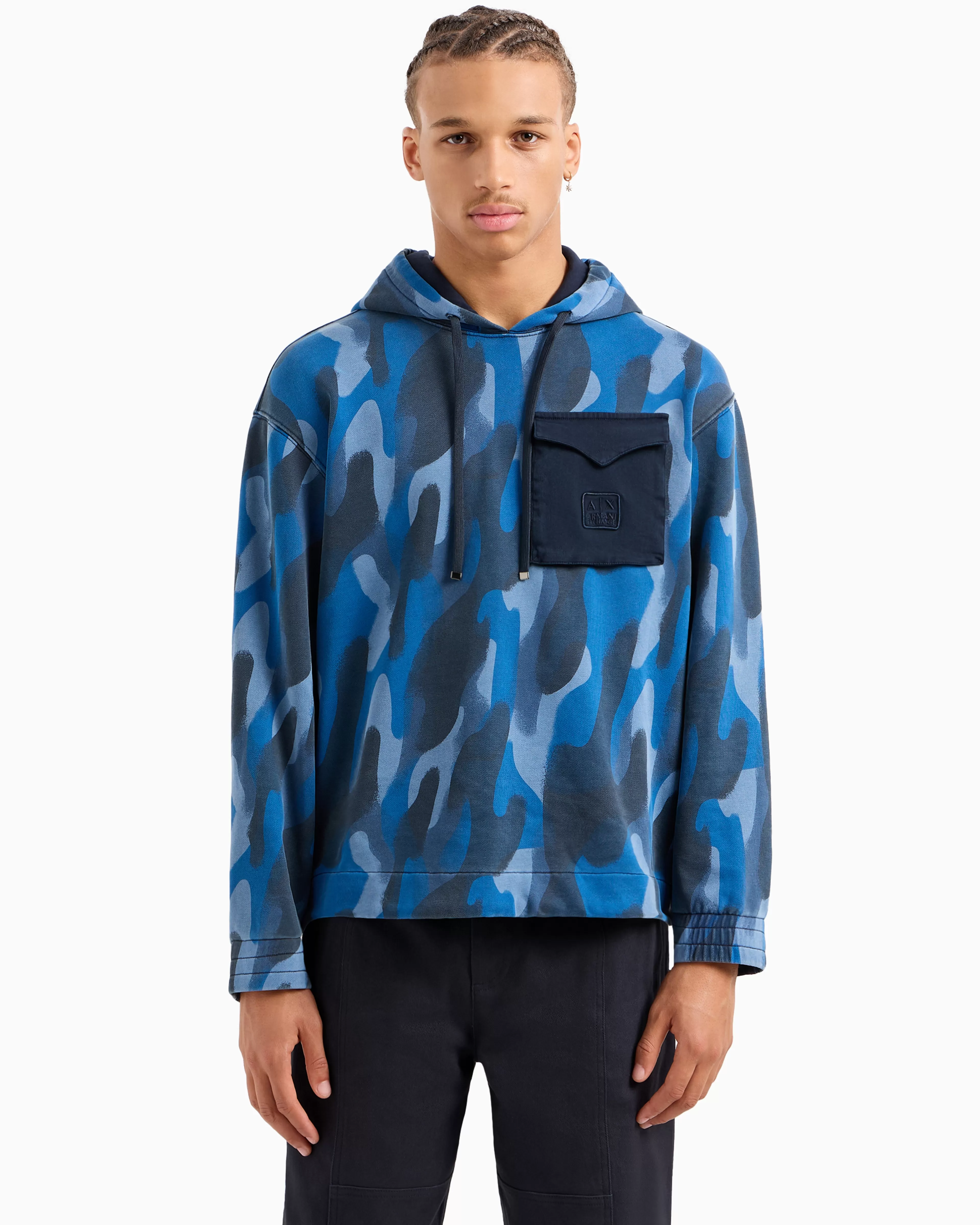 Armani Exchange ASV Cotton Camouflage Hoodie* Sweatshirts