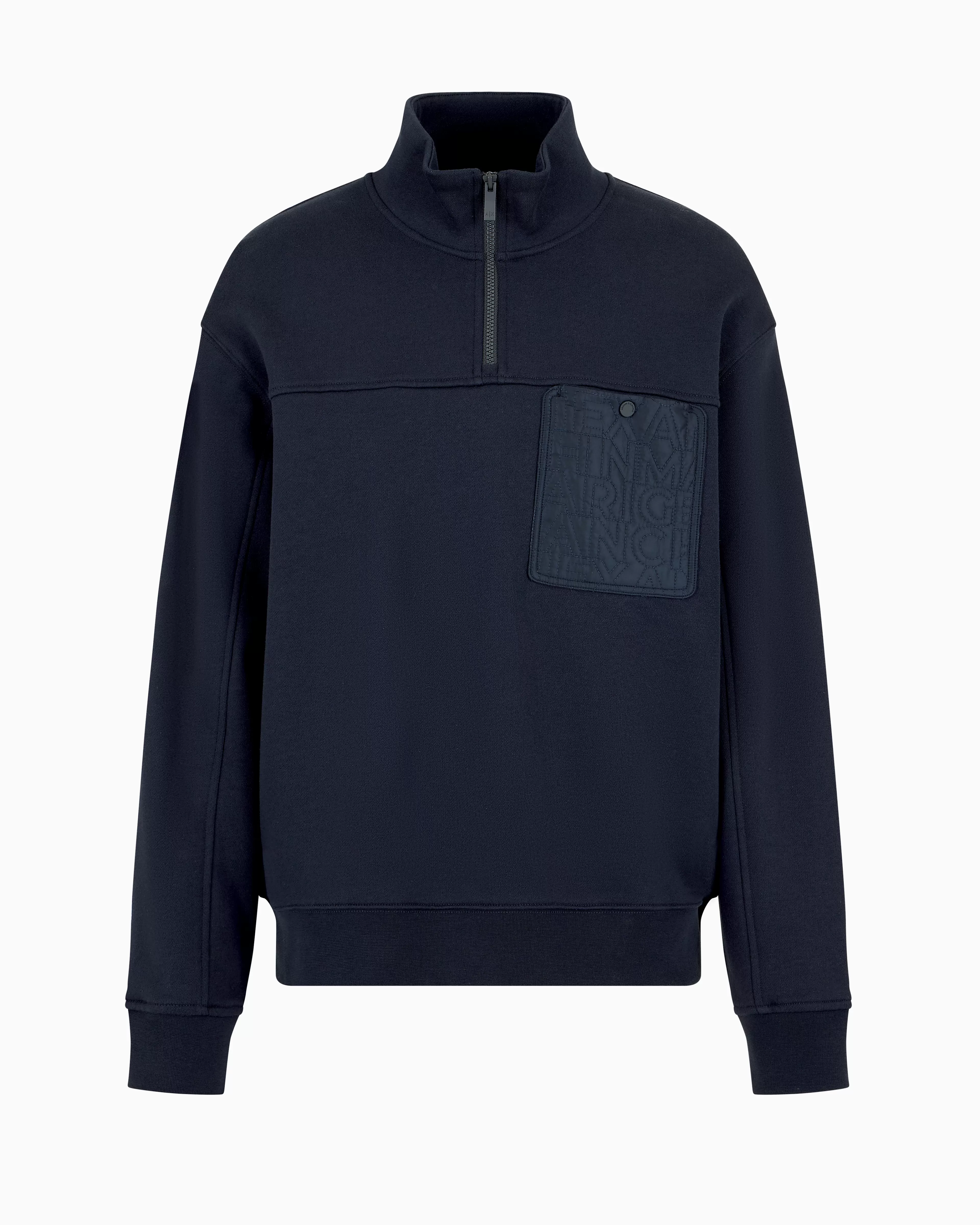 Armani Exchange ASV Cotton Pocket High Neck Sweatshirt* Sweatshirts