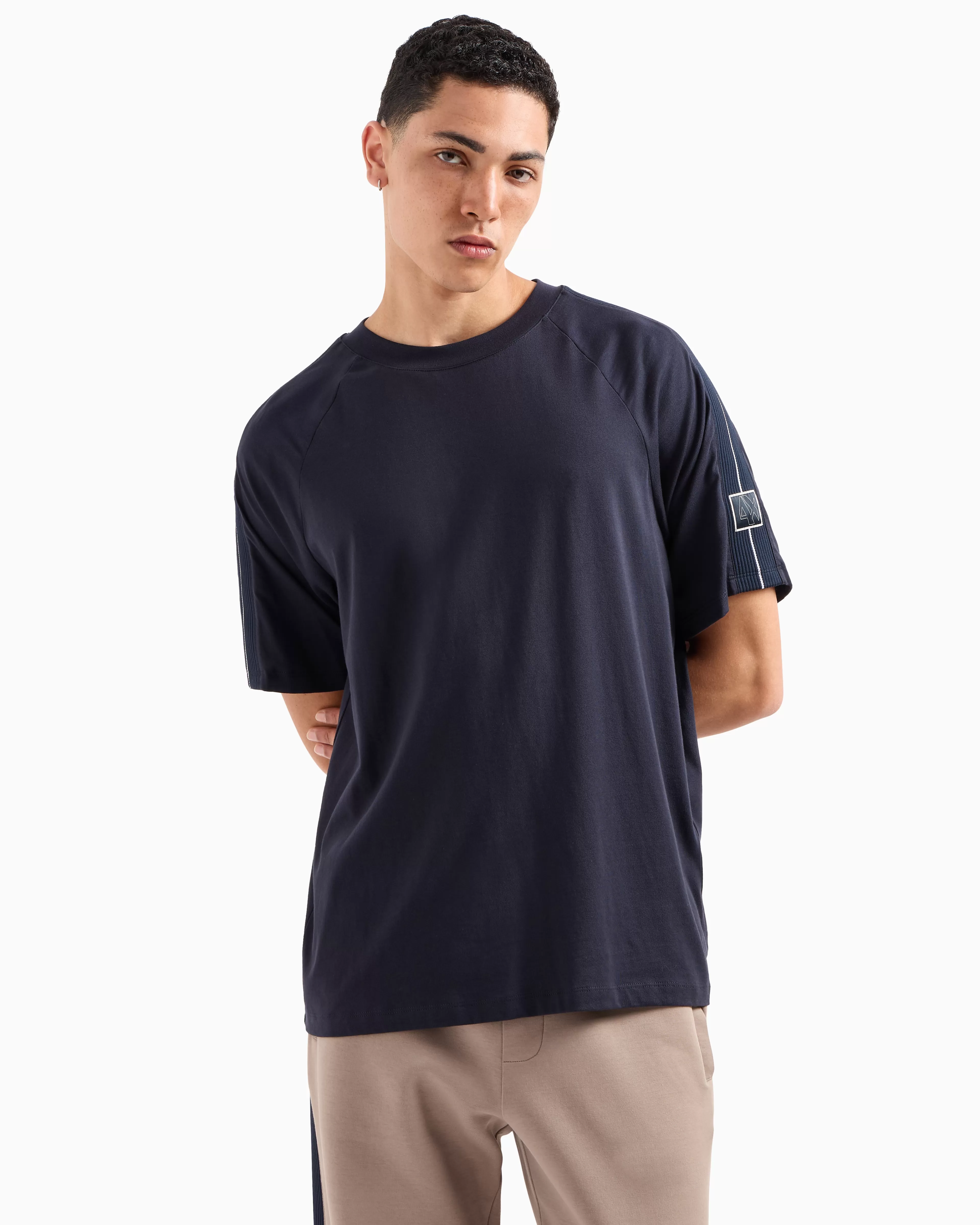 Armani Exchange ASV Cotton Sleeve Band T-Shirt* T-Shirts