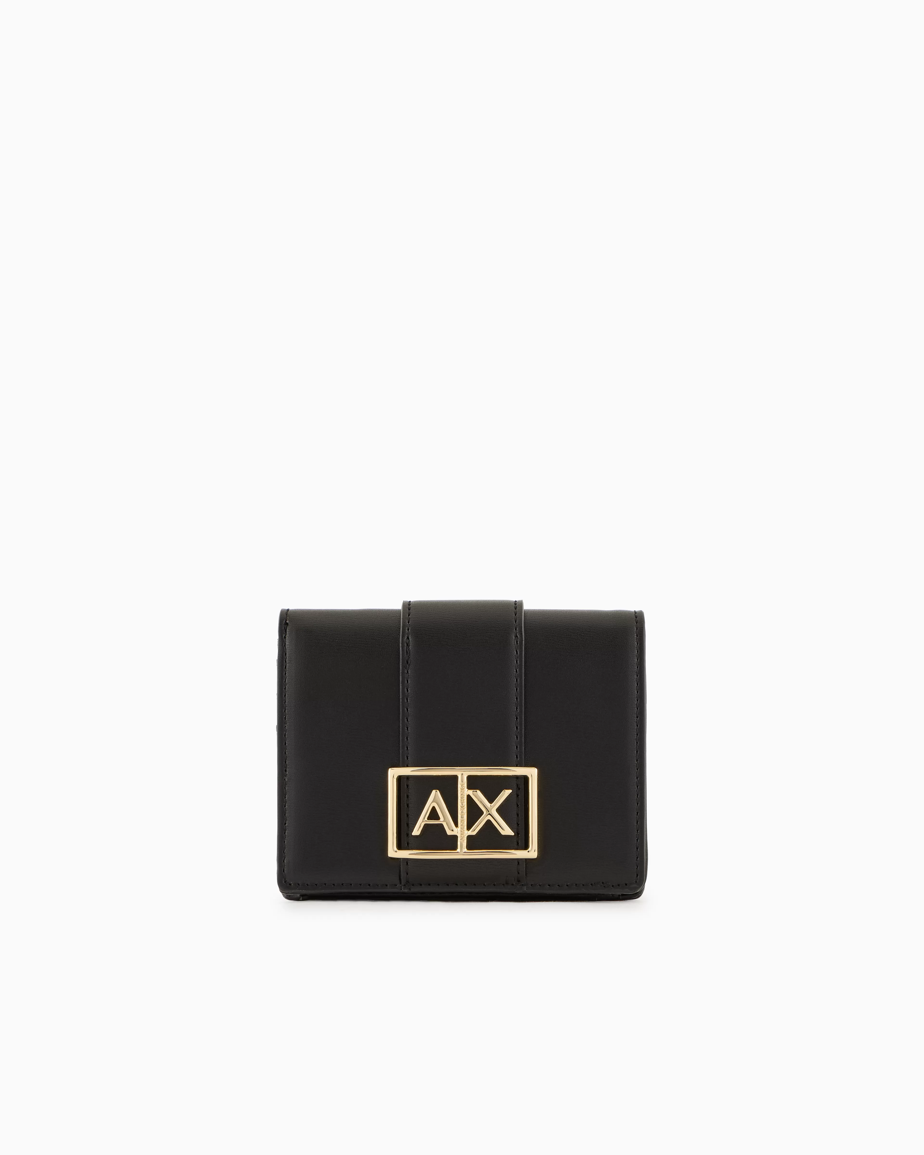 Armani Exchange ASV Gold Monogram Logo Wallet* Wallets And Small Leather Goods