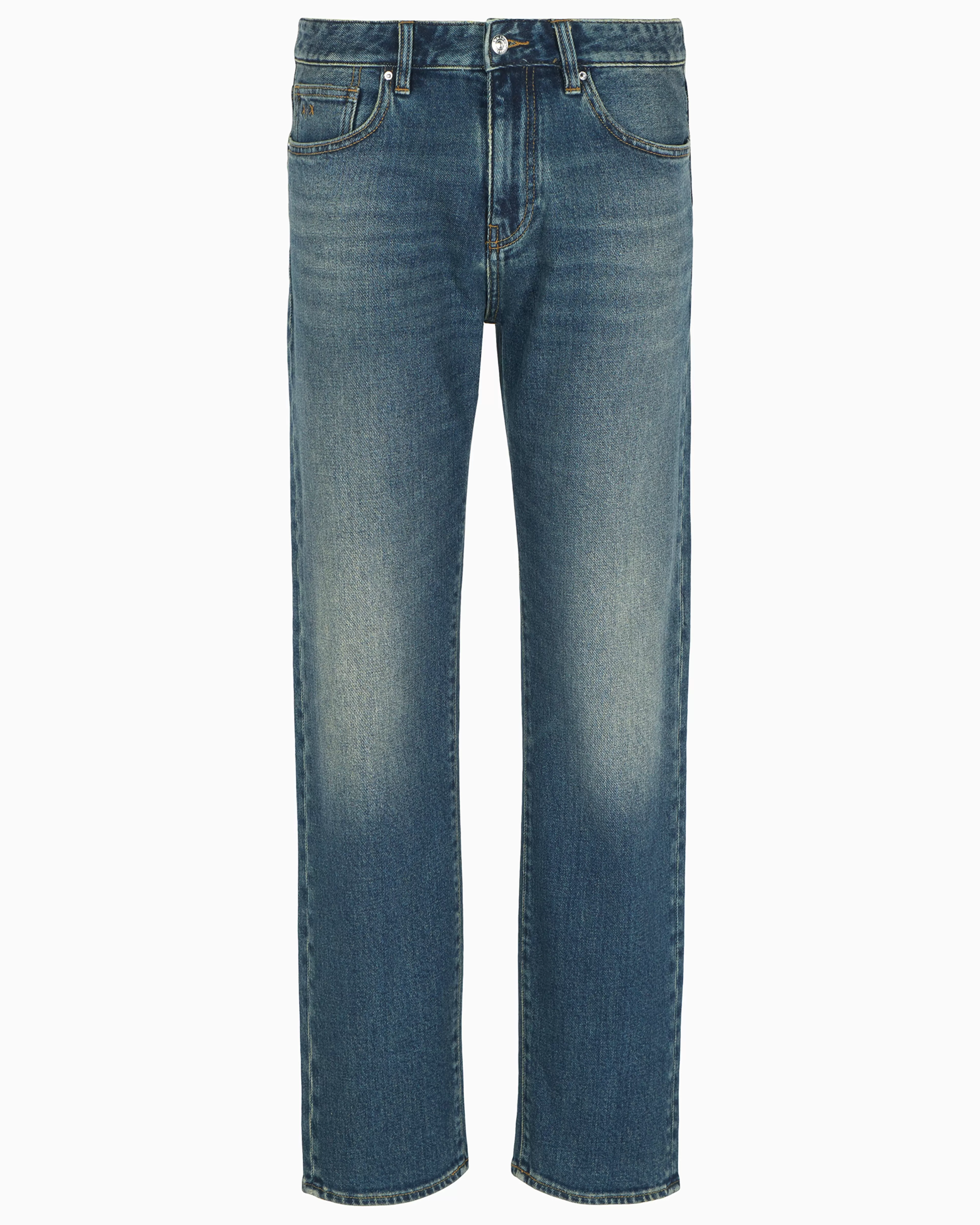 Armani Exchange ASV J16 Straight Fit Indigo Cotton Denim Jeans* Denim