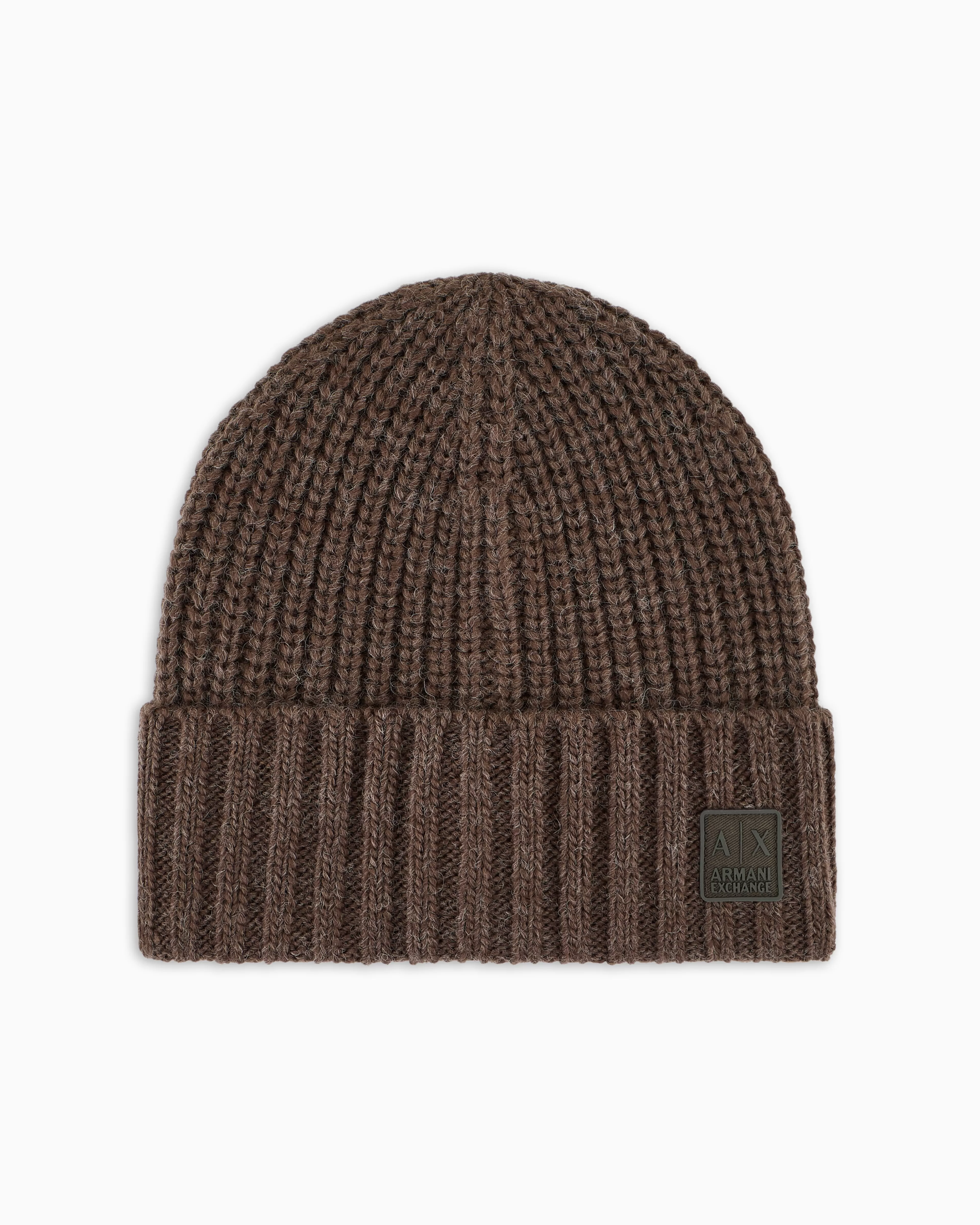 Armani Exchange ASV Knitted Wool Blend Beanie* Hats And Gloves