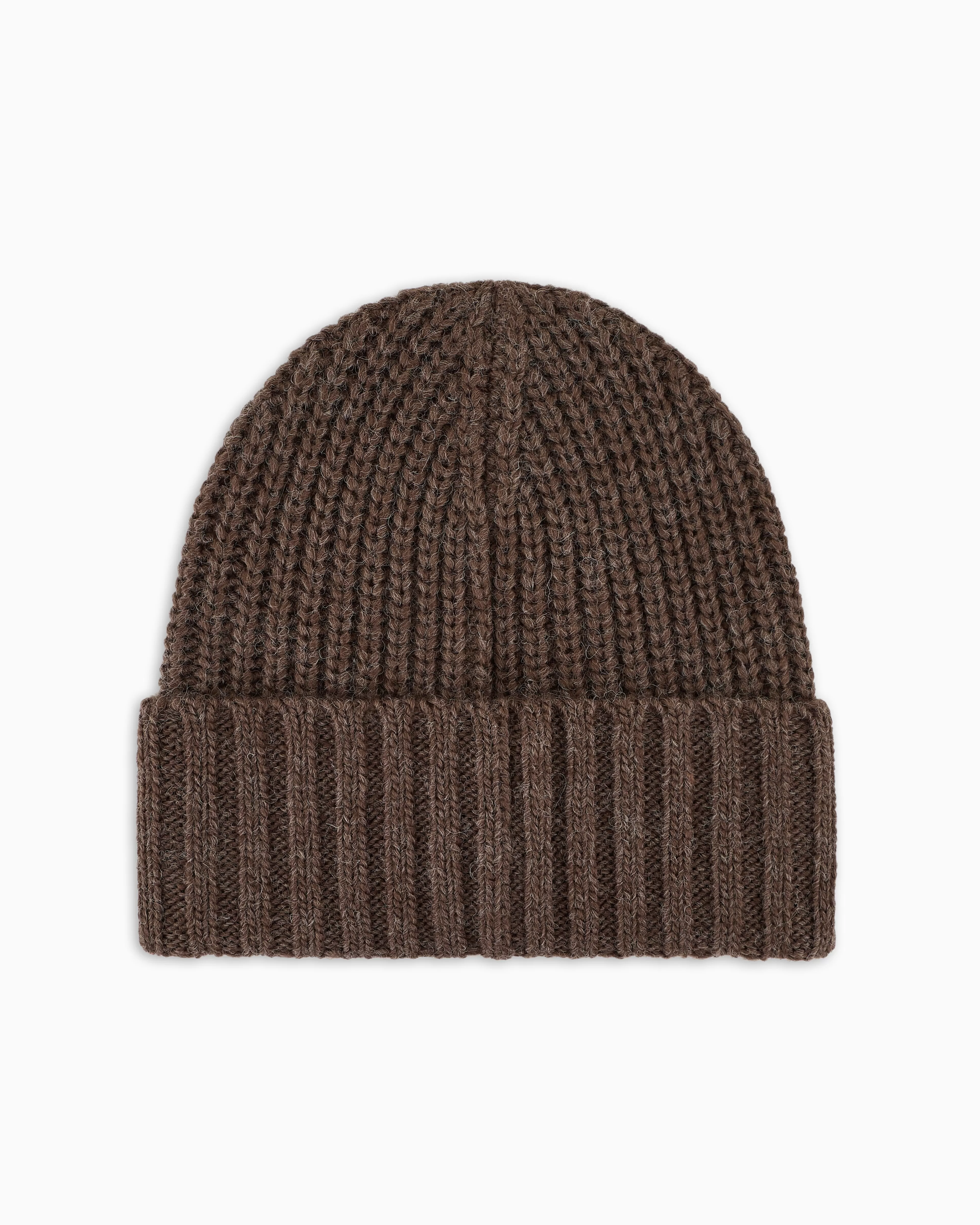 Armani Exchange ASV Knitted Wool Blend Beanie* Hats And Gloves