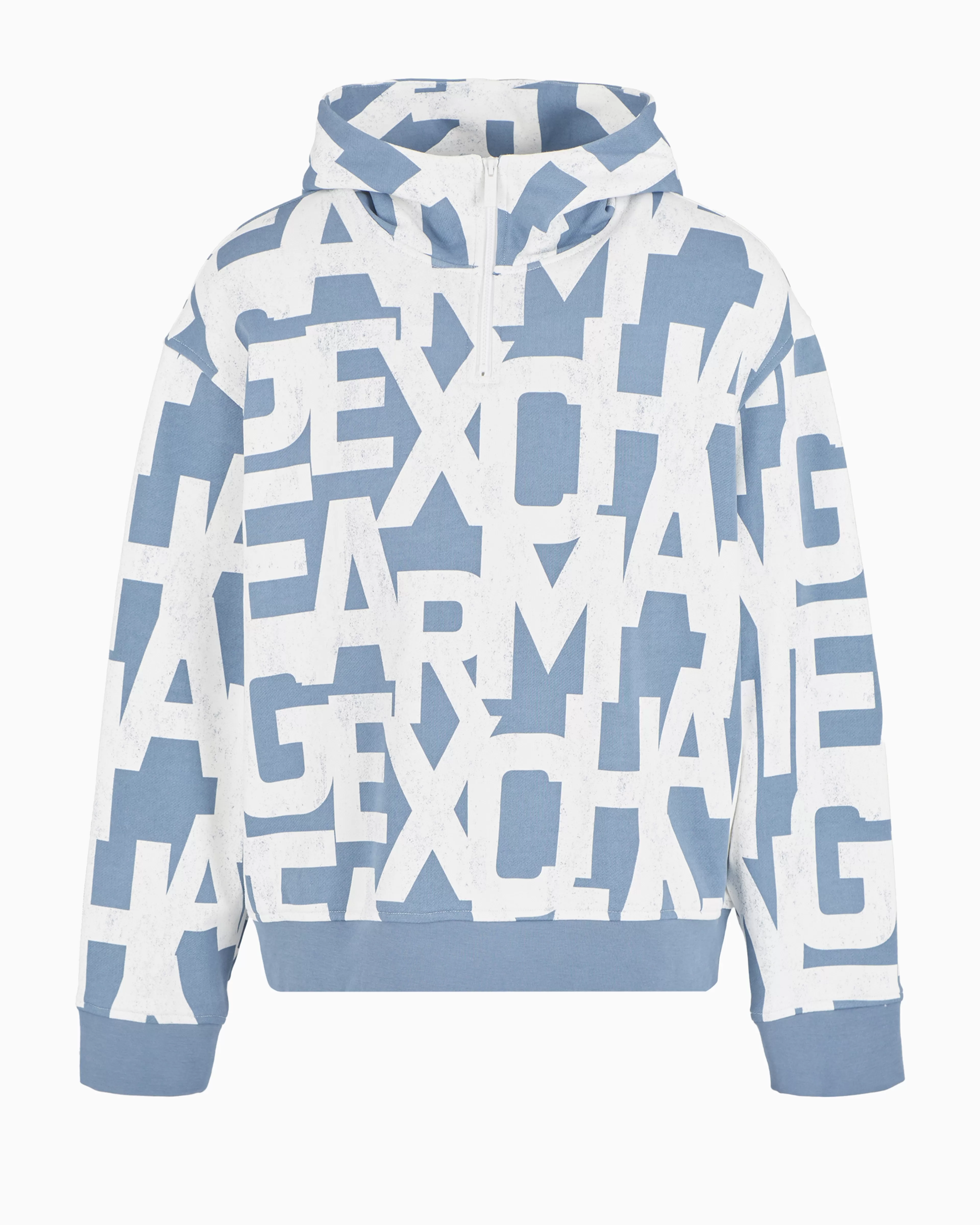 Armani Exchange ASV Maxi Allover Monogram Cotton Hoodie* Matching Sets | Sweatshirts