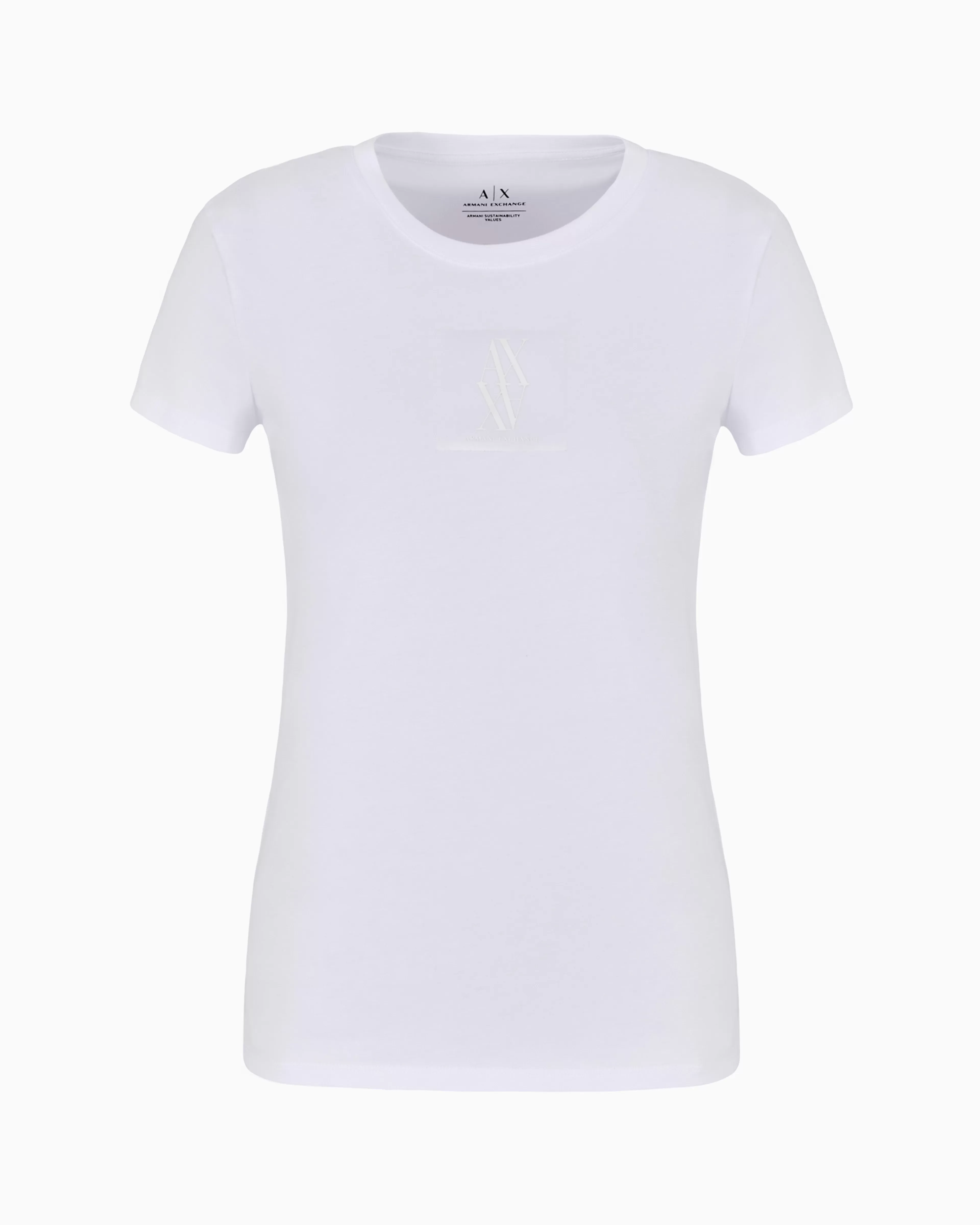 Armani Exchange ASV Organic Cotton Monogram Slim Fit T-Shirt* T-Shirts