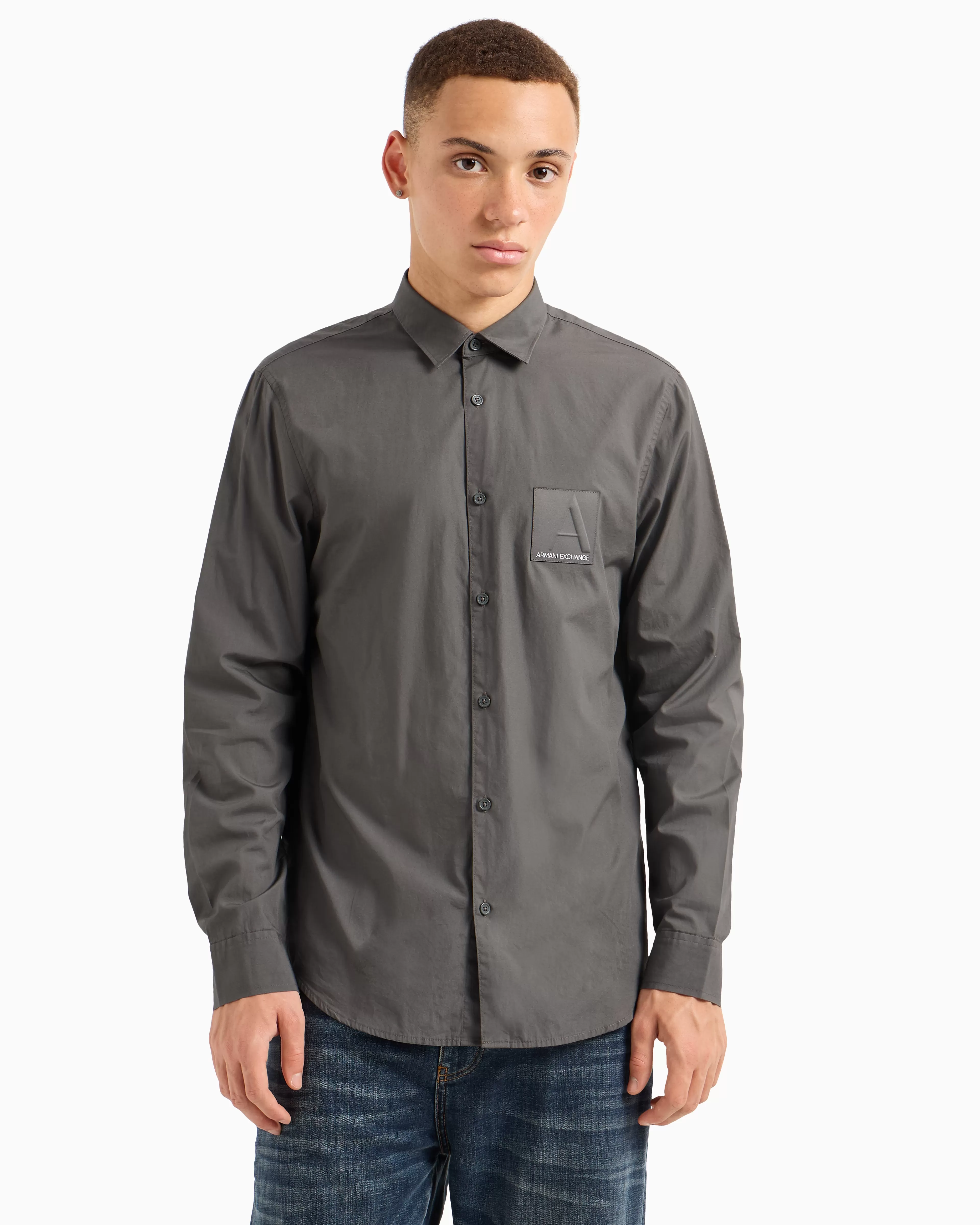 Armani Exchange ASV Organic Cotton Regular Fit Shirt* Shirts