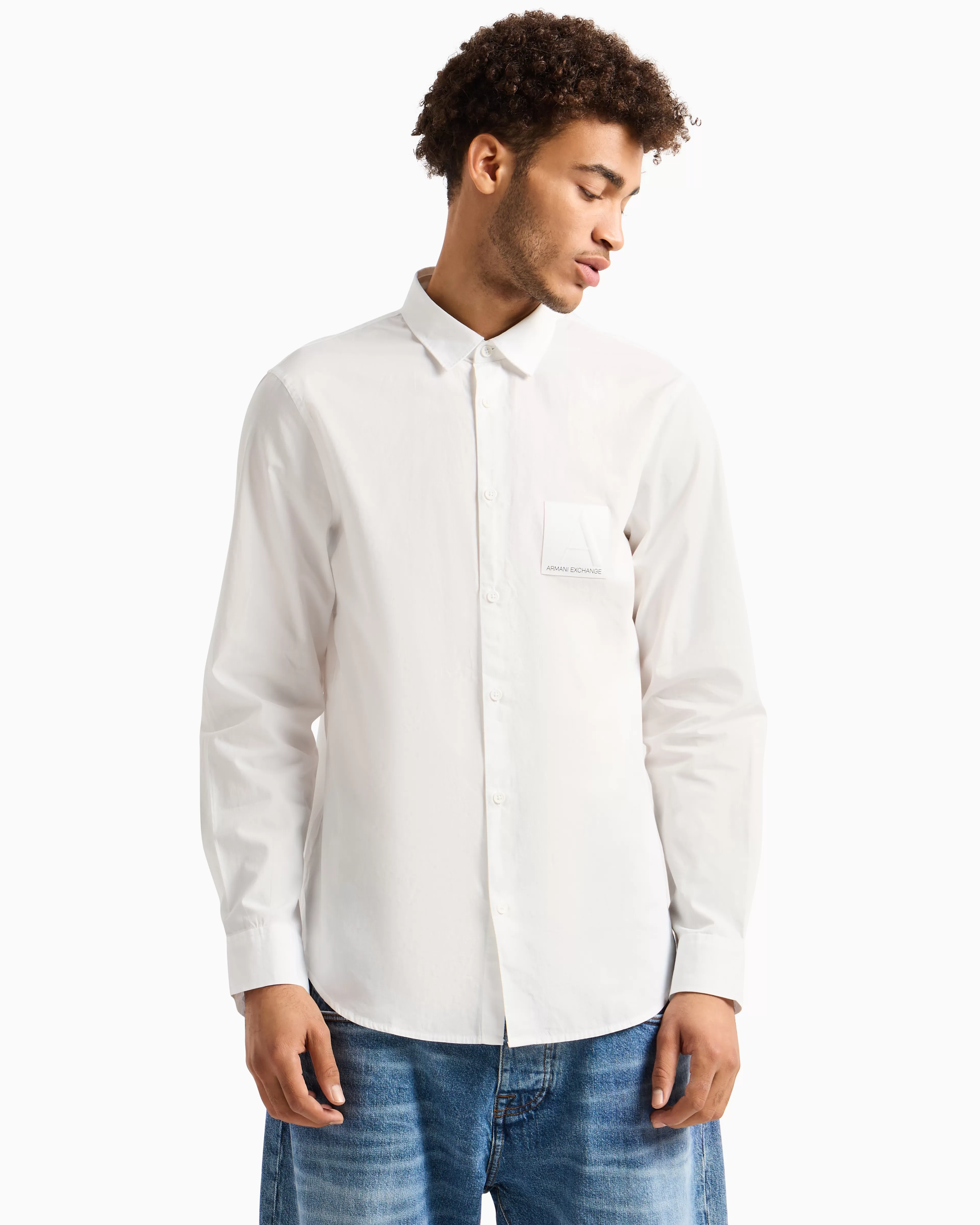 Armani Exchange ASV Organic Cotton Regular Fit Shirt* Shirts