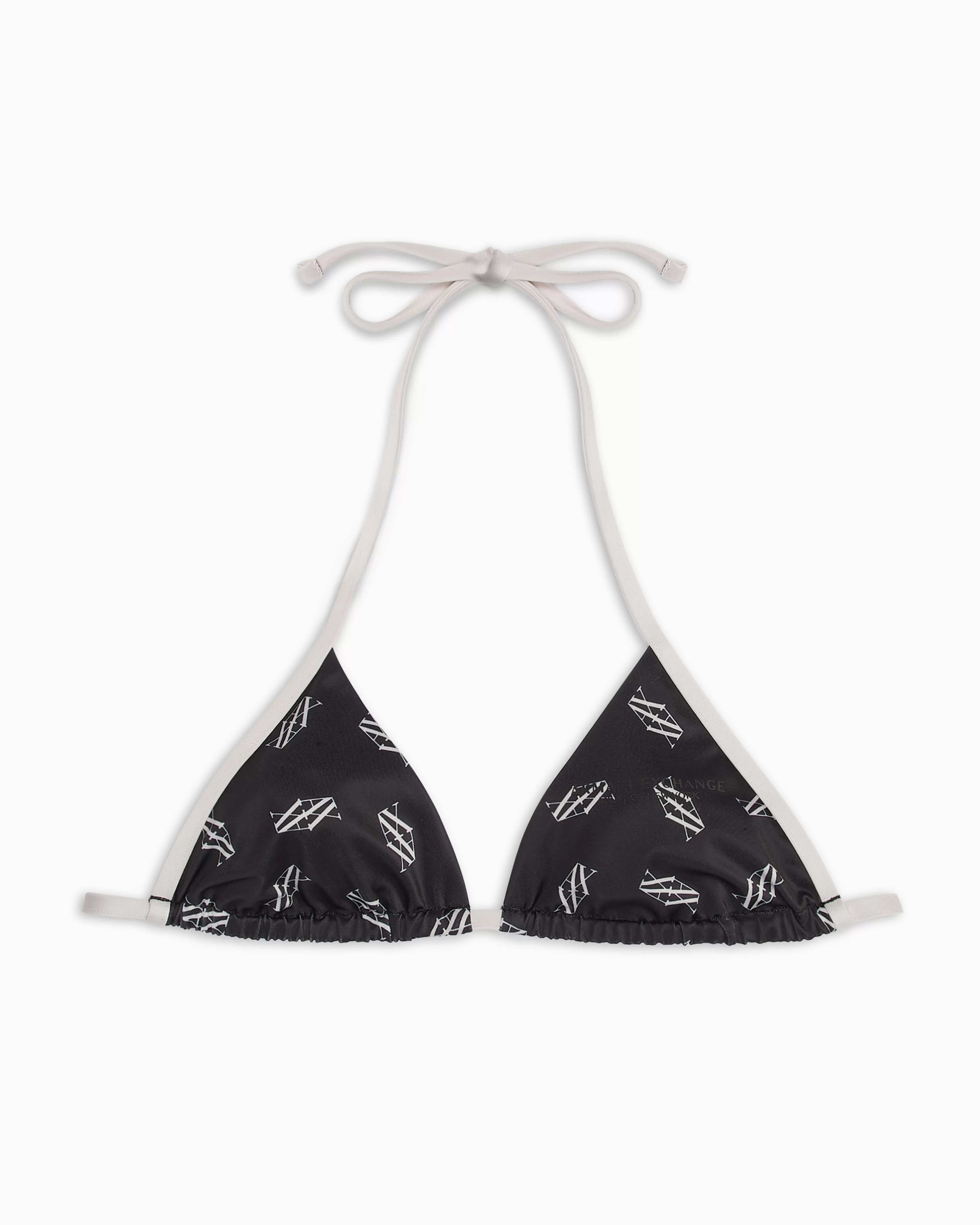 Armani Exchange ASV recycled fabric monogram bikini top* Essentials