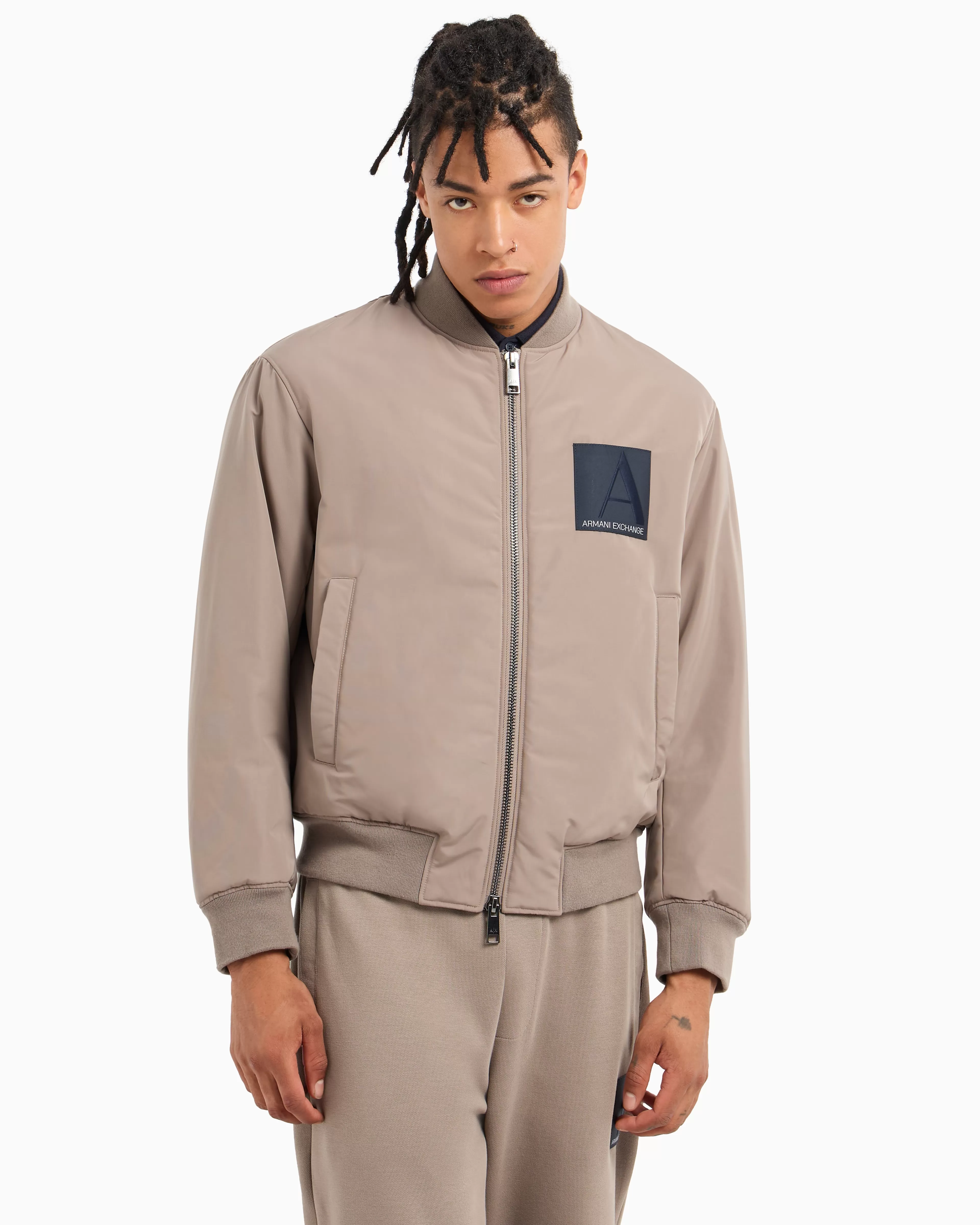Armani Exchange ASV Recycled Nylon Bomber Jacket* Outerwear