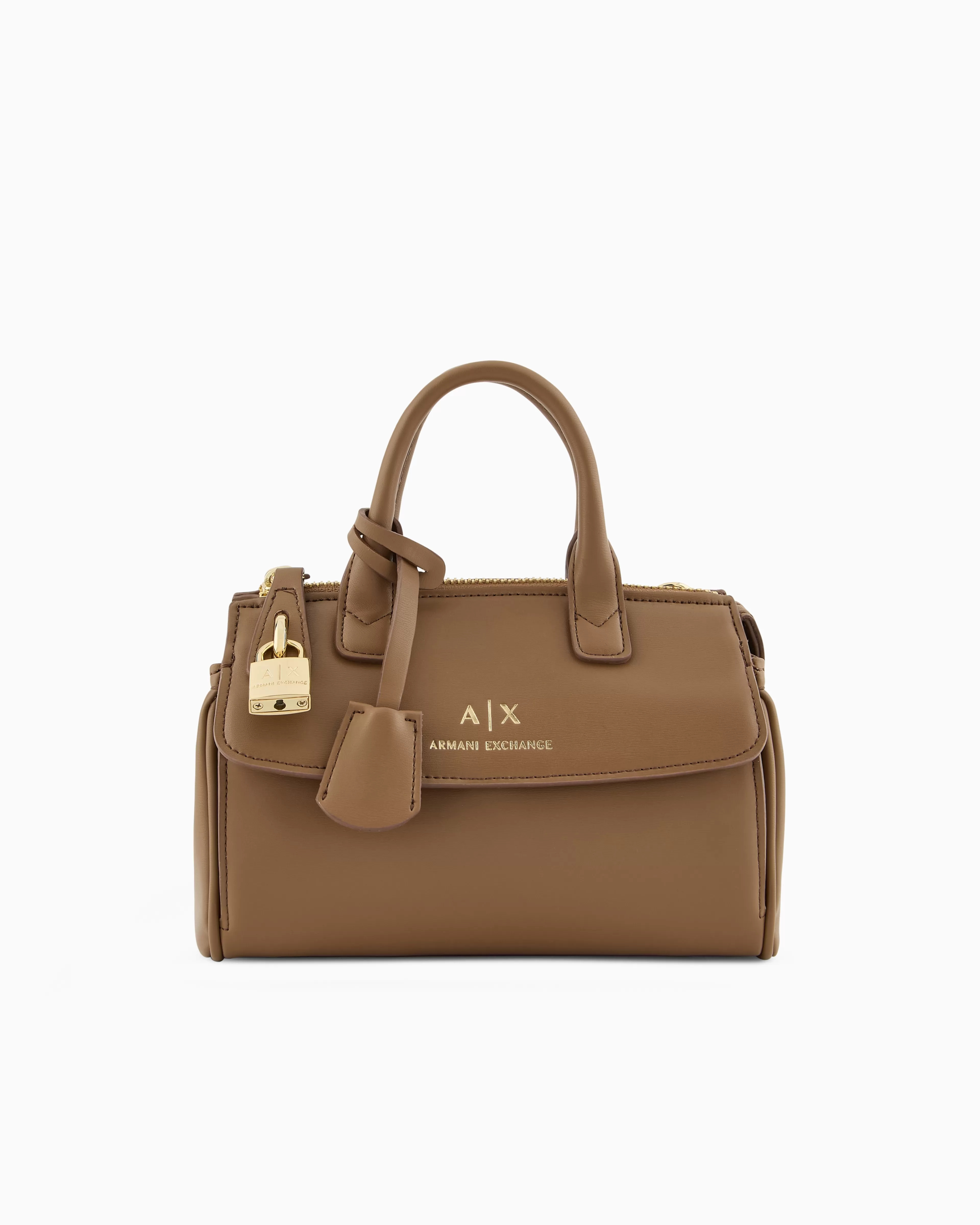 Armani Exchange ASV Small Handbag with Padlock and Metal Details* Bags