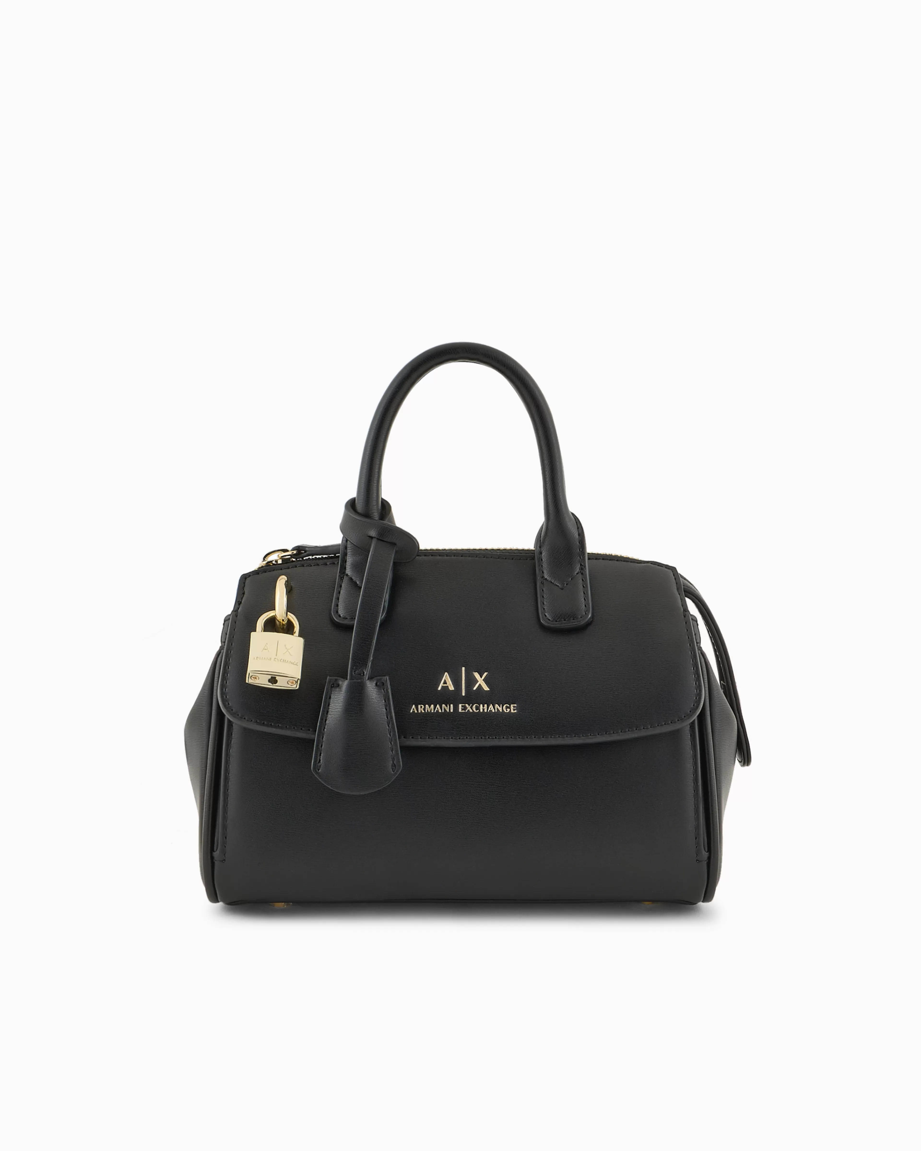 Armani Exchange ASV Small Handbag with Padlock and Metal Details* Bags