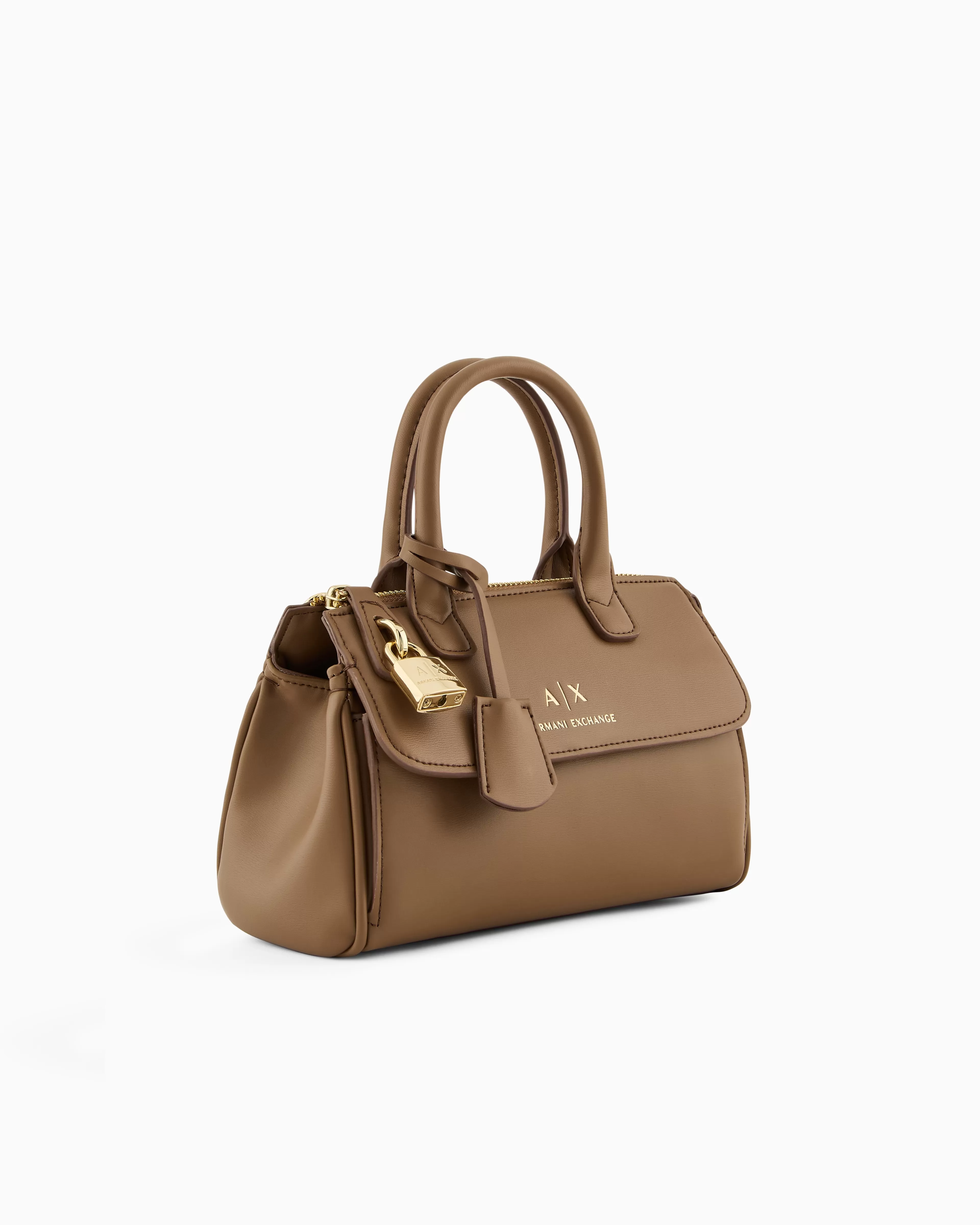 Armani Exchange ASV Small Handbag with Padlock and Metal Details* Bags