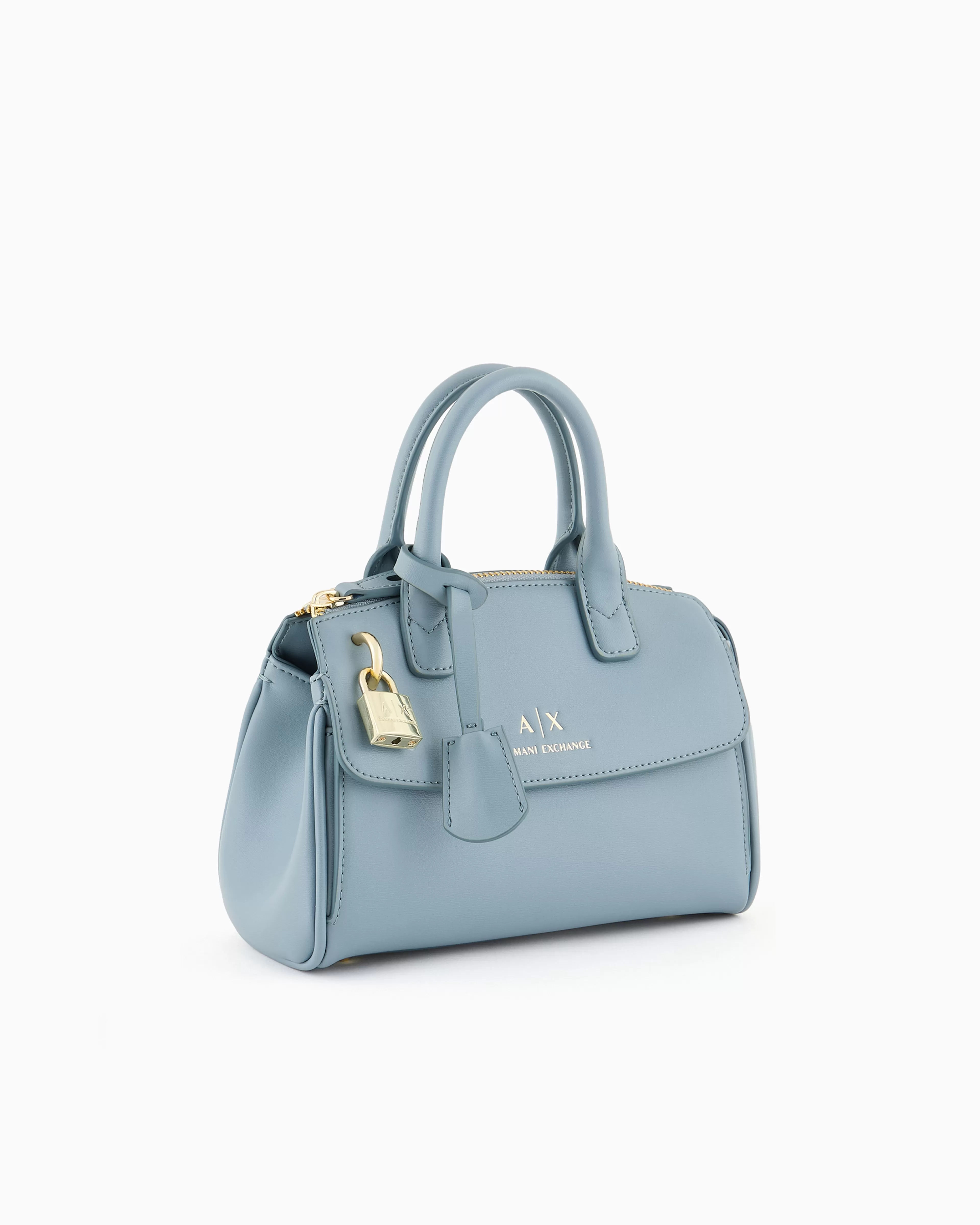 Armani Exchange ASV Small Handbag with Padlock and Metal Details* Bags