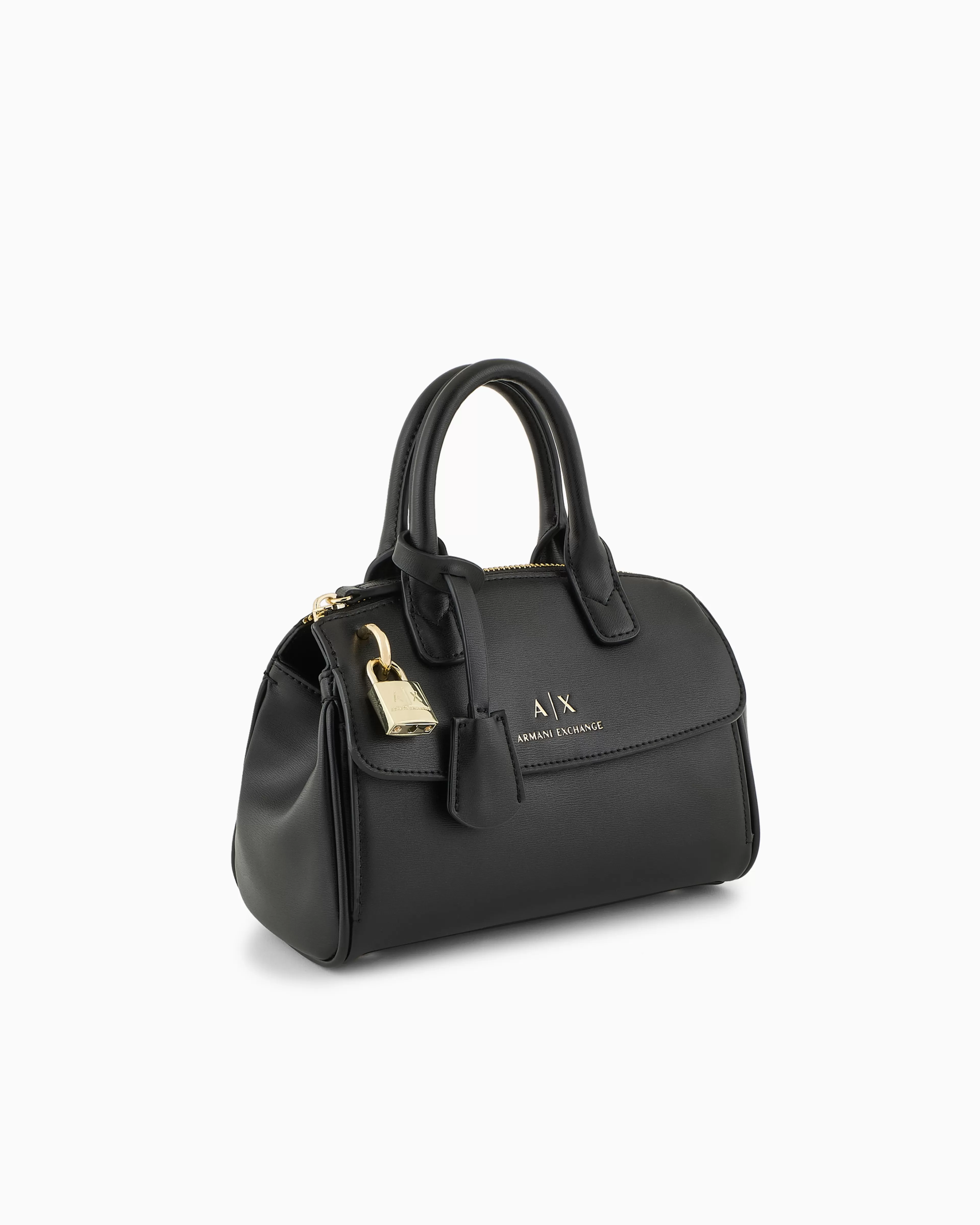 Armani Exchange ASV Small Handbag with Padlock and Metal Details* Bags