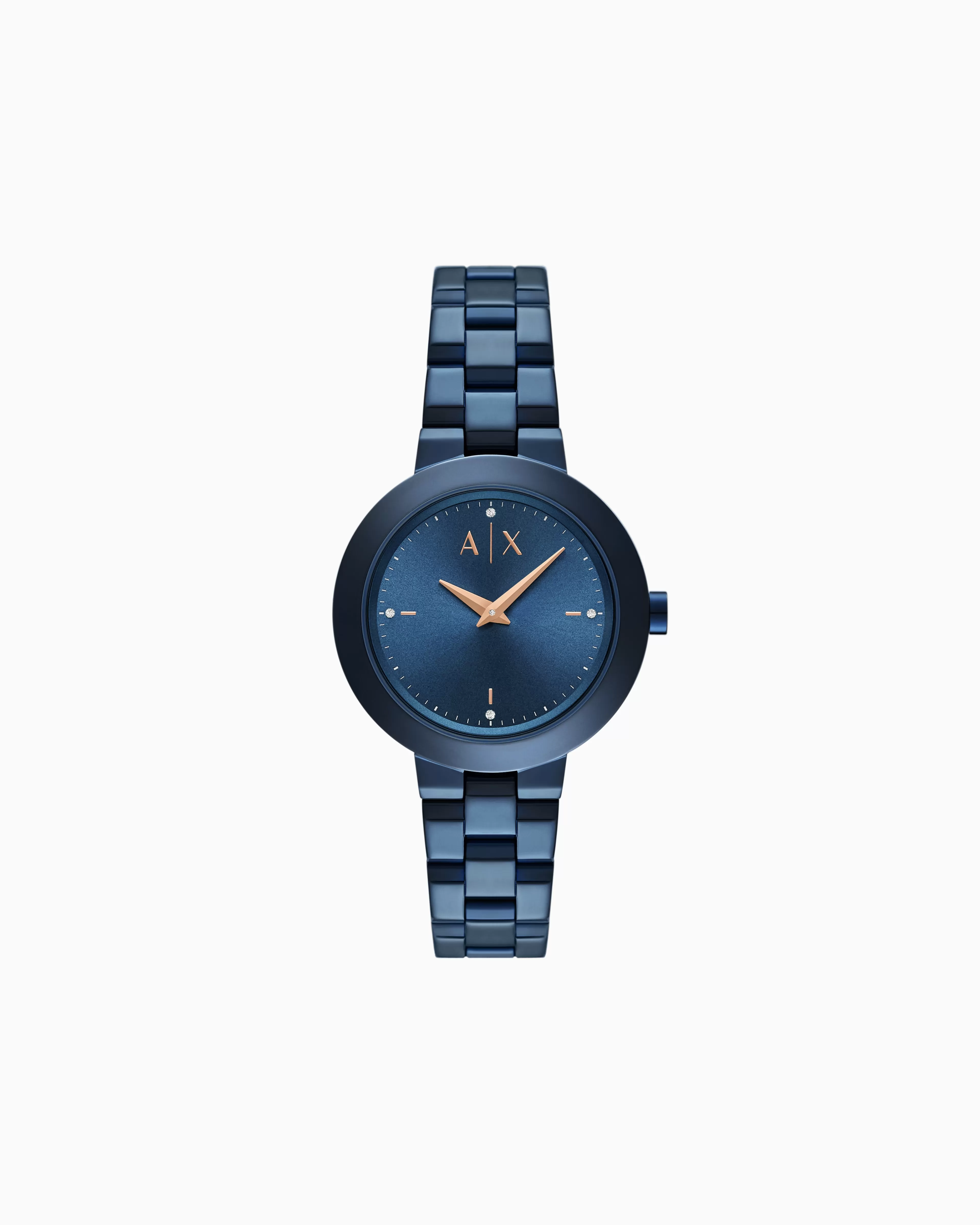 Armani Exchange Automatic Blue Stainless Steel Watch* Woman