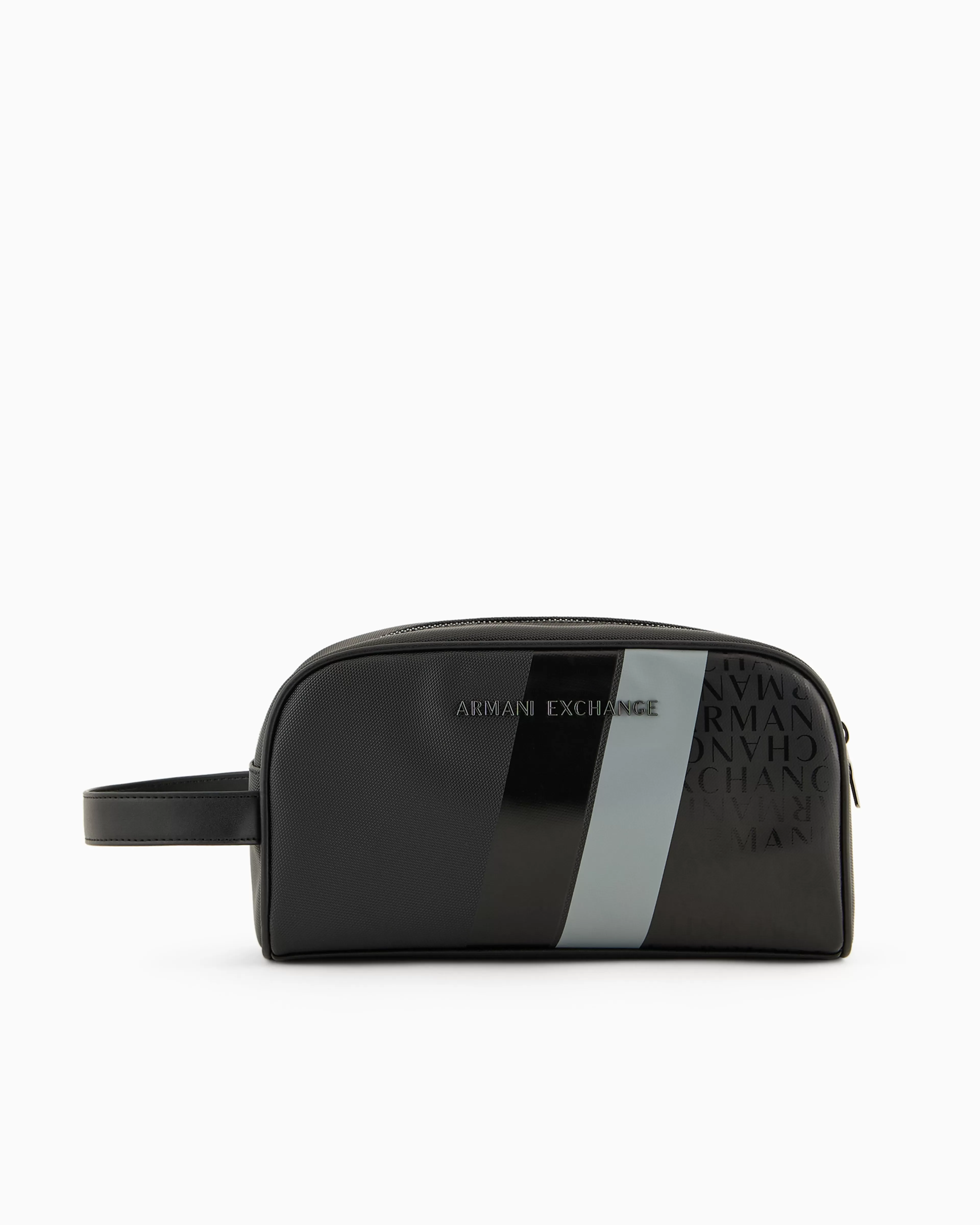 Armani Exchange Beauty case with monogram and stripes* Essentials | Wallets And Small Leather Goods
