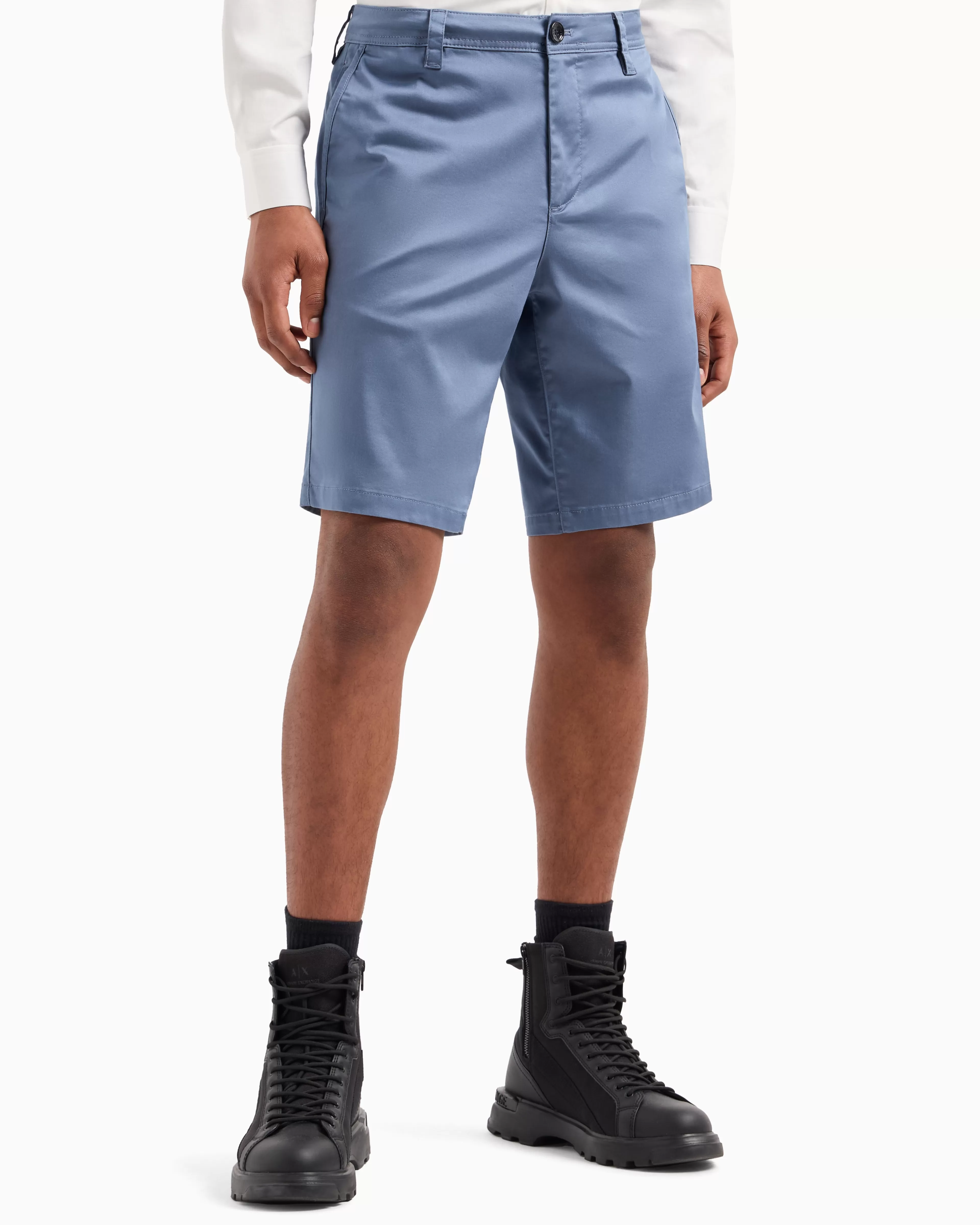 Armani Exchange Bermuda shorts in satin stretch fabric* Essentials | Trousers And Shorts