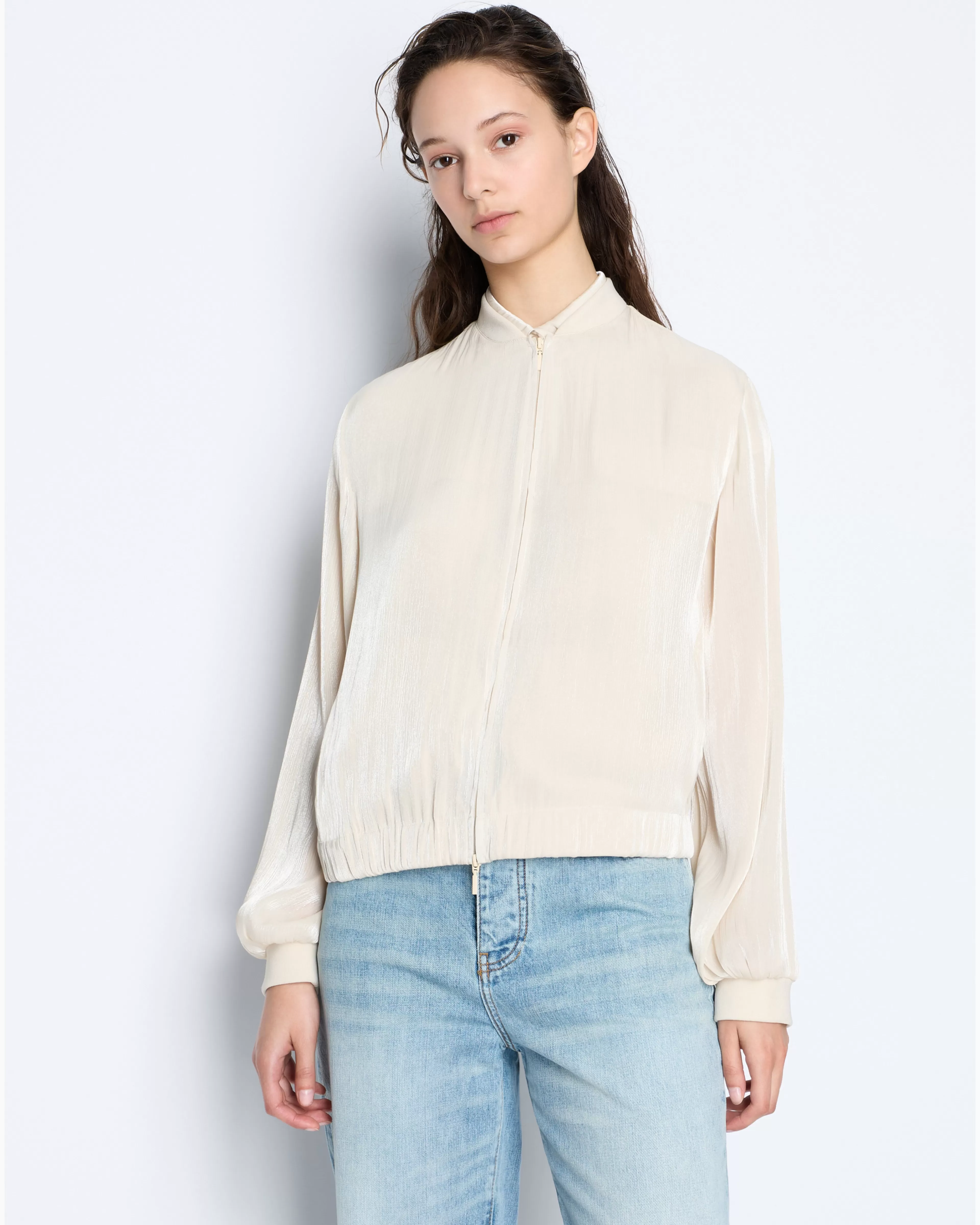 Armani Exchange Blouson in coated fabric* Tops