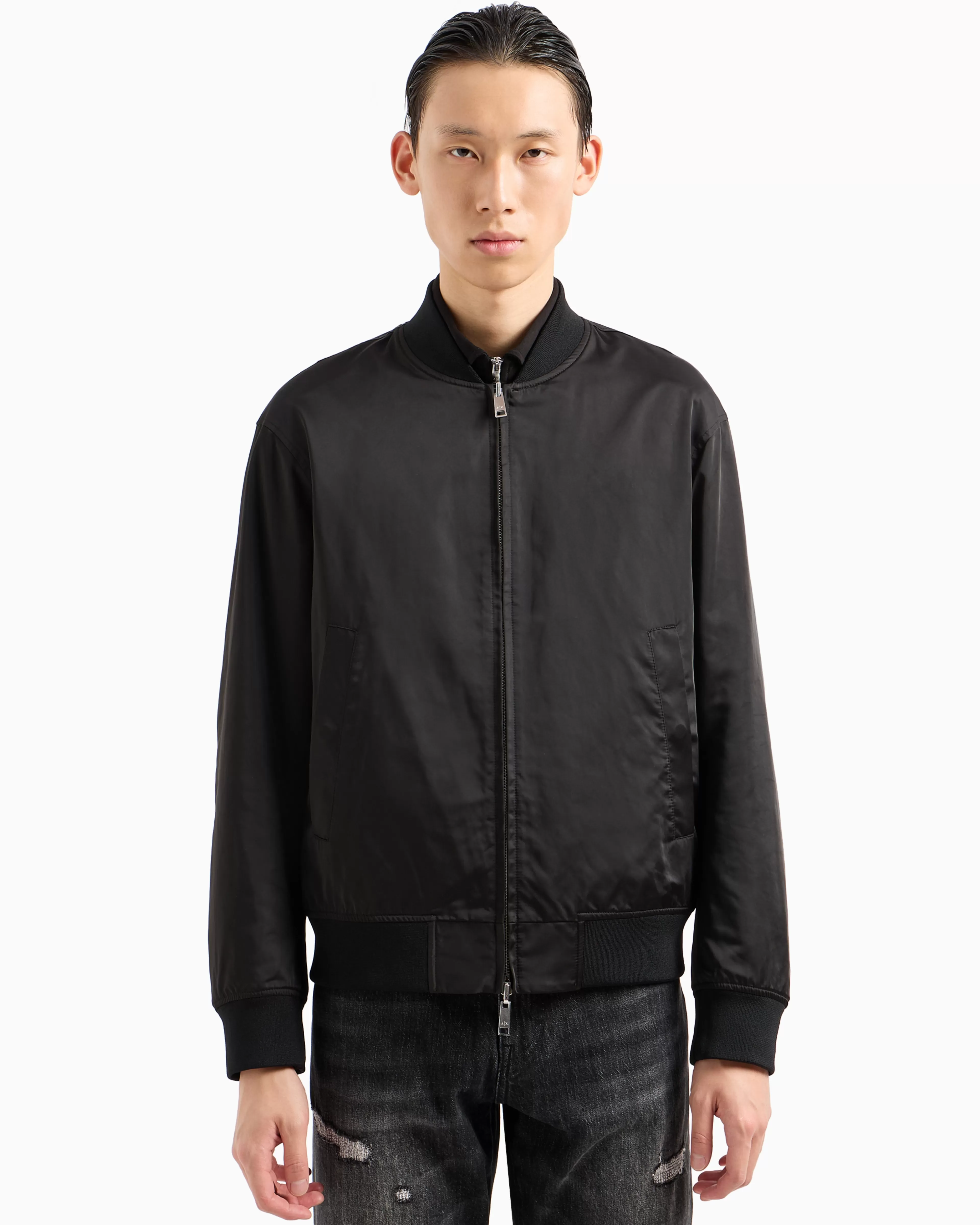Armani Exchange Blouson in coated fabric* Shirts And Tops