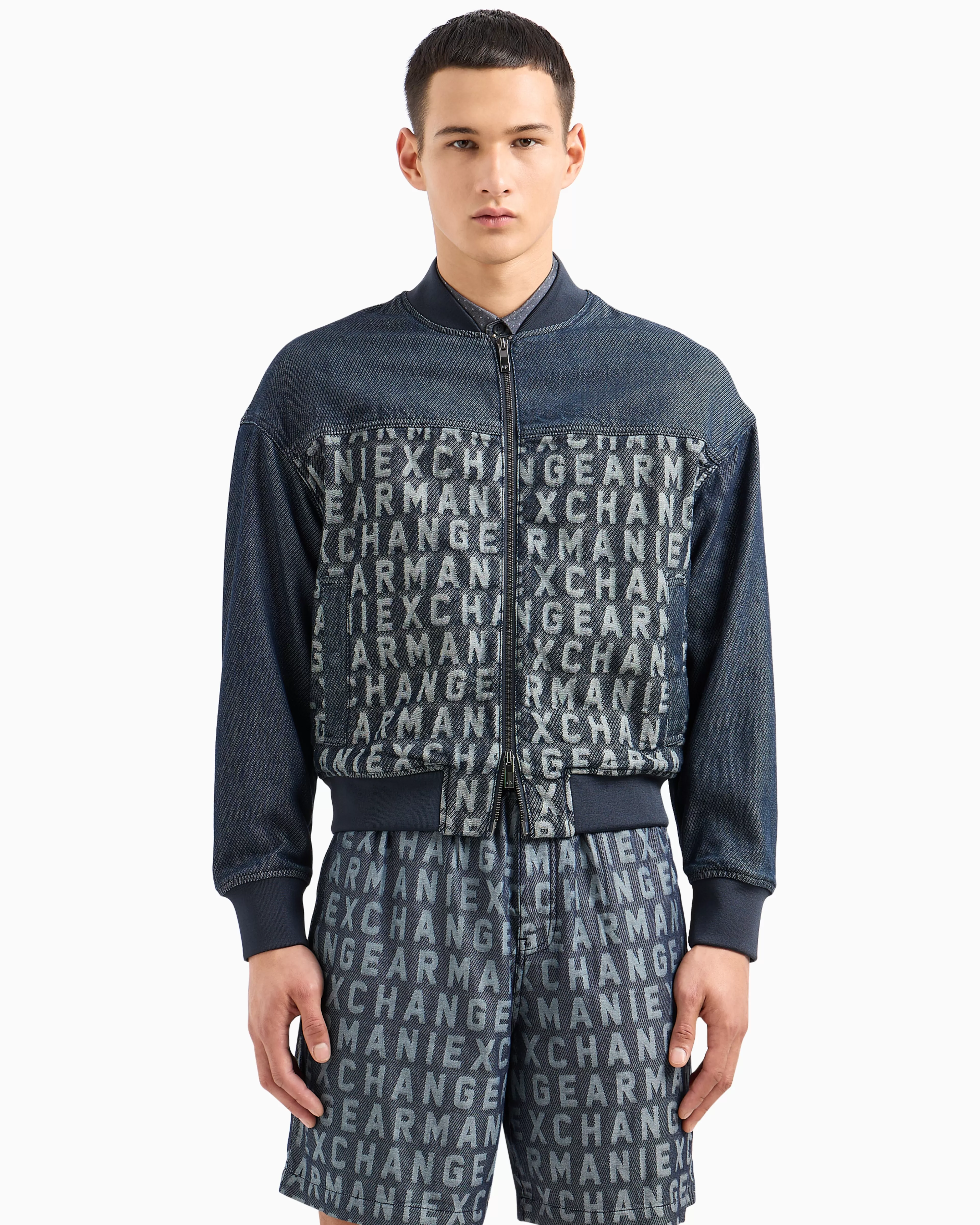 Armani Exchange Blouson in coated fabric* Shirts And Tops