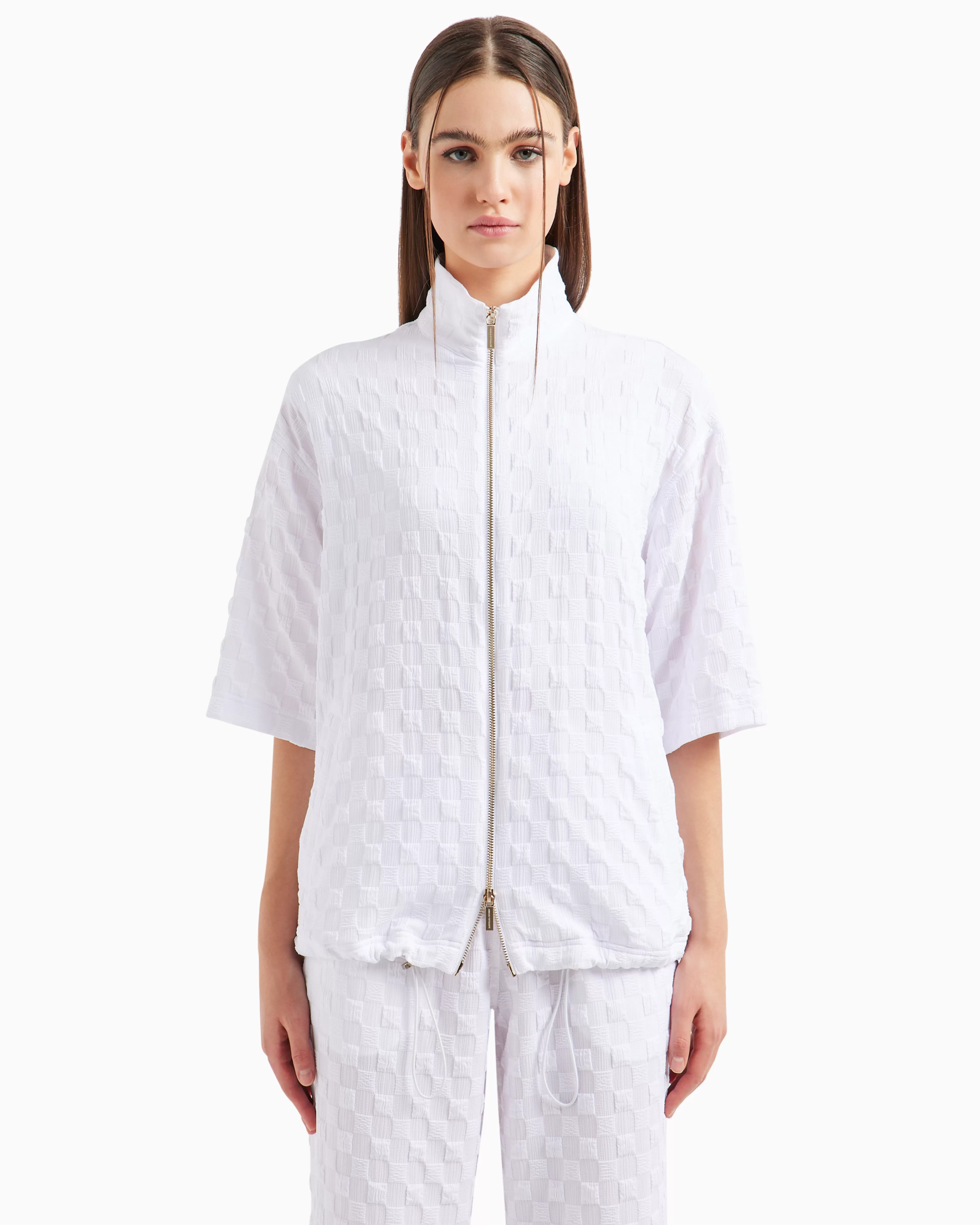 Armani Exchange Blouson in coated fabric* Tops