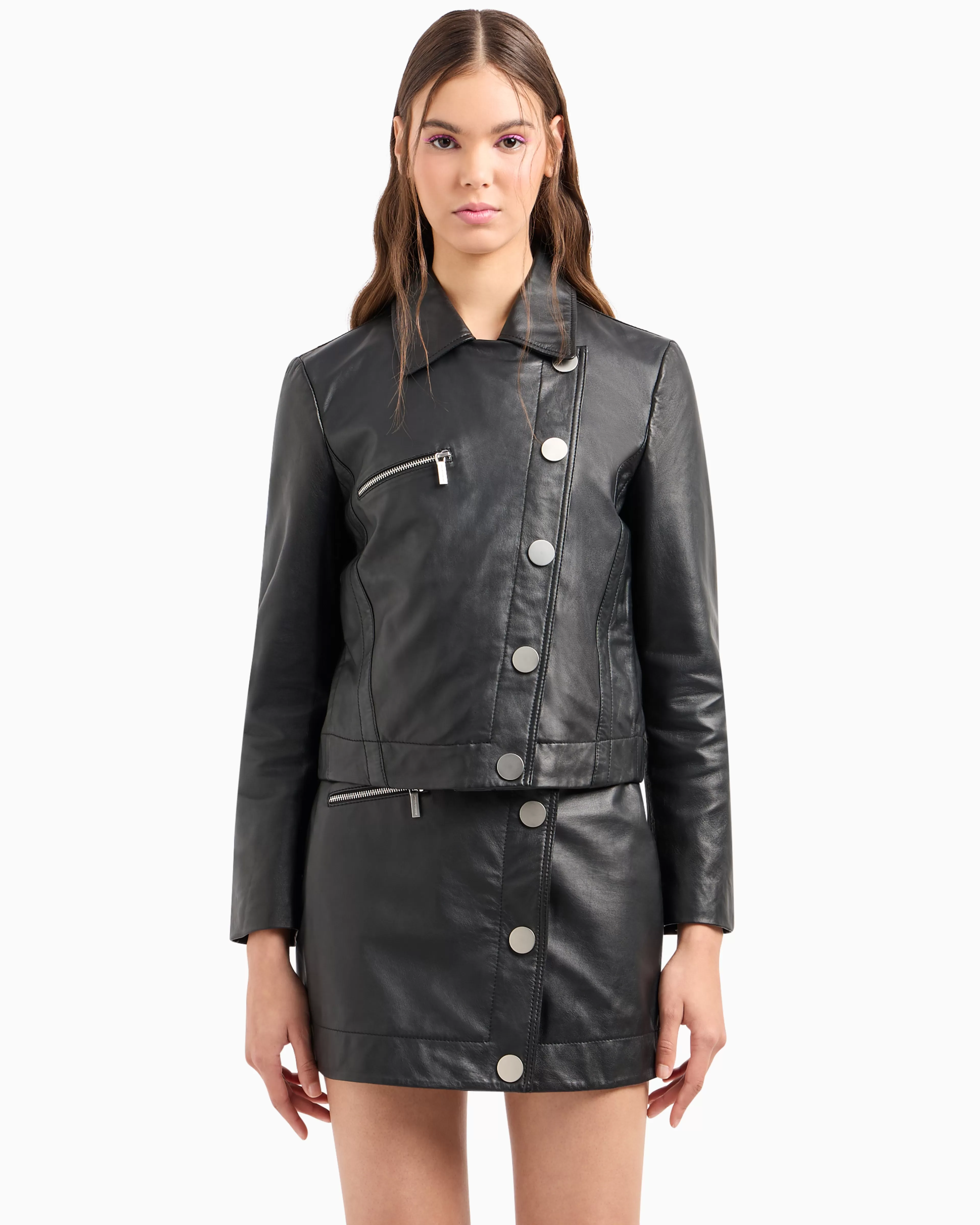 Armani Exchange Blouson in coated fabric* Tops
