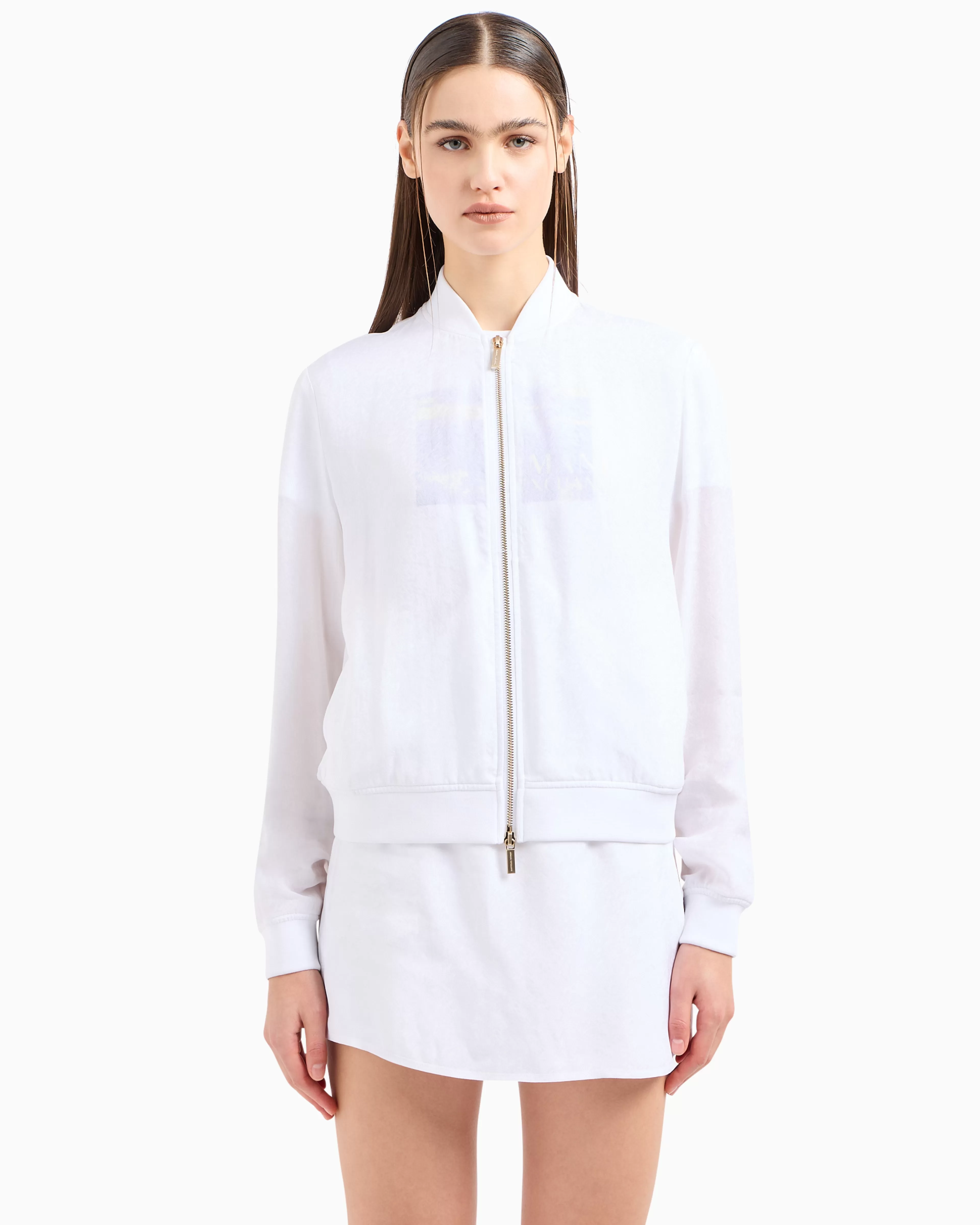 Armani Exchange Blouson in coated fabric* Tops