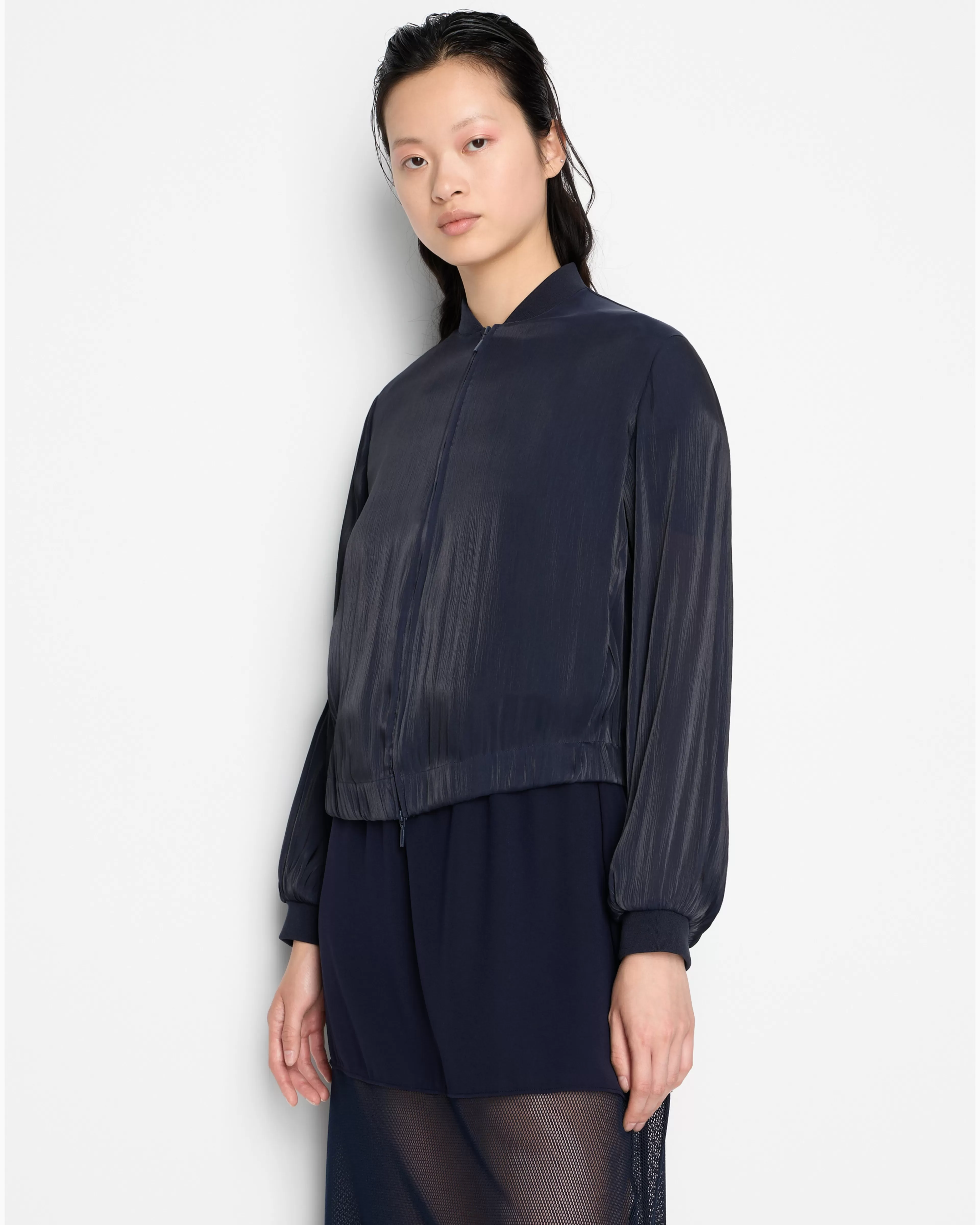 Armani Exchange Blouson in coated fabric* Tops