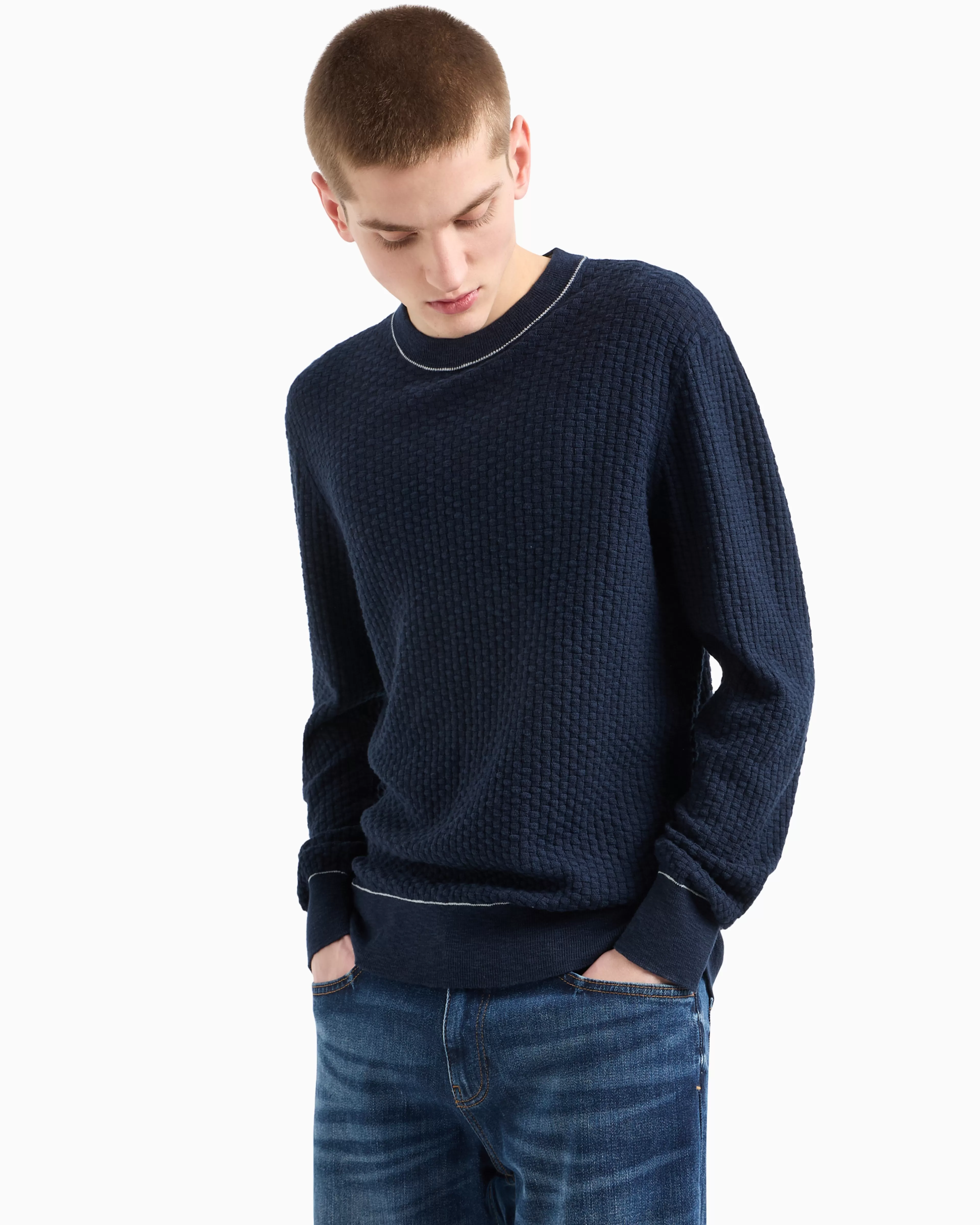 Armani Exchange Boucle crew neck sweater* Shirts And Tops