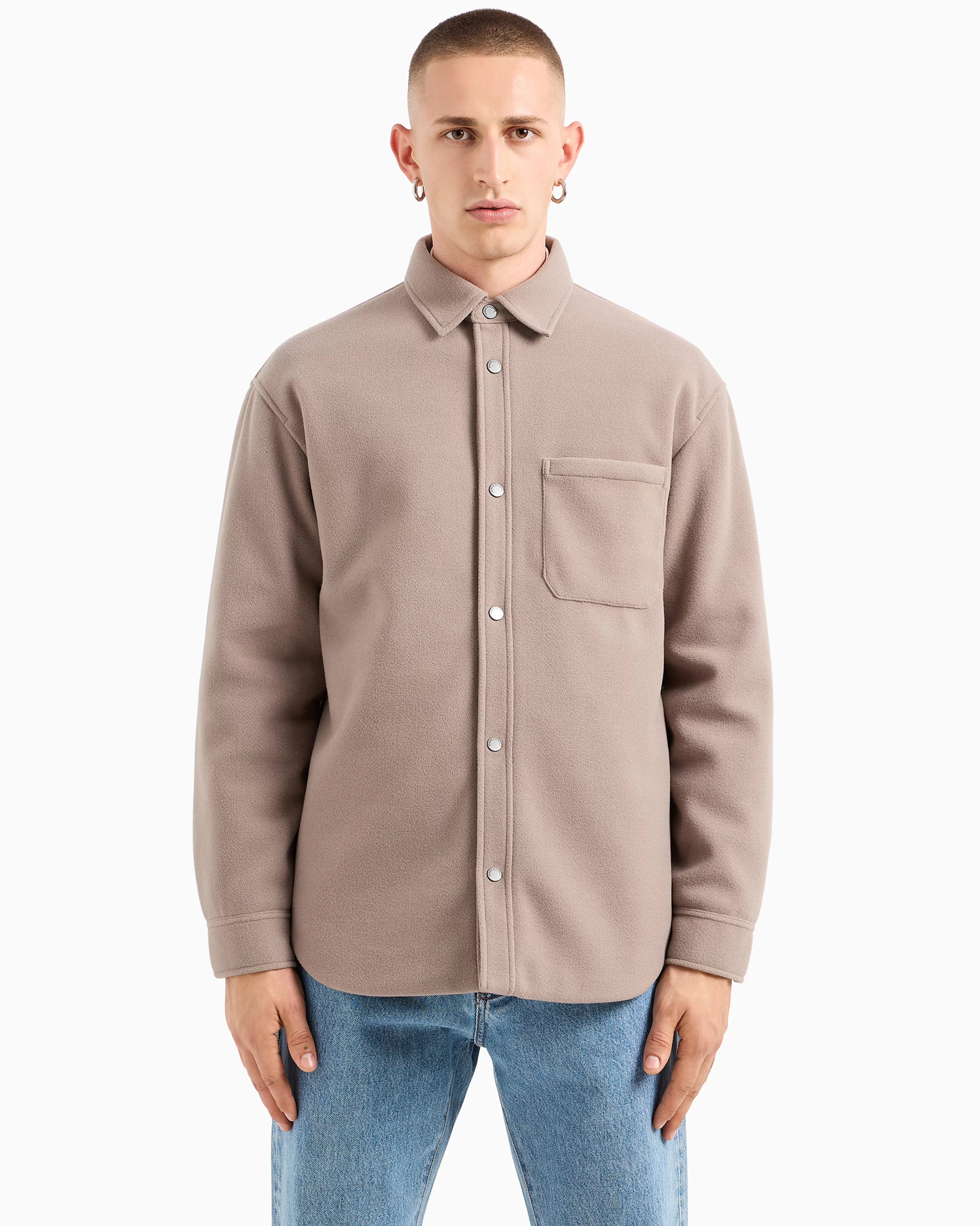 Armani Exchange Caban in cloth with buttons* Outerwear