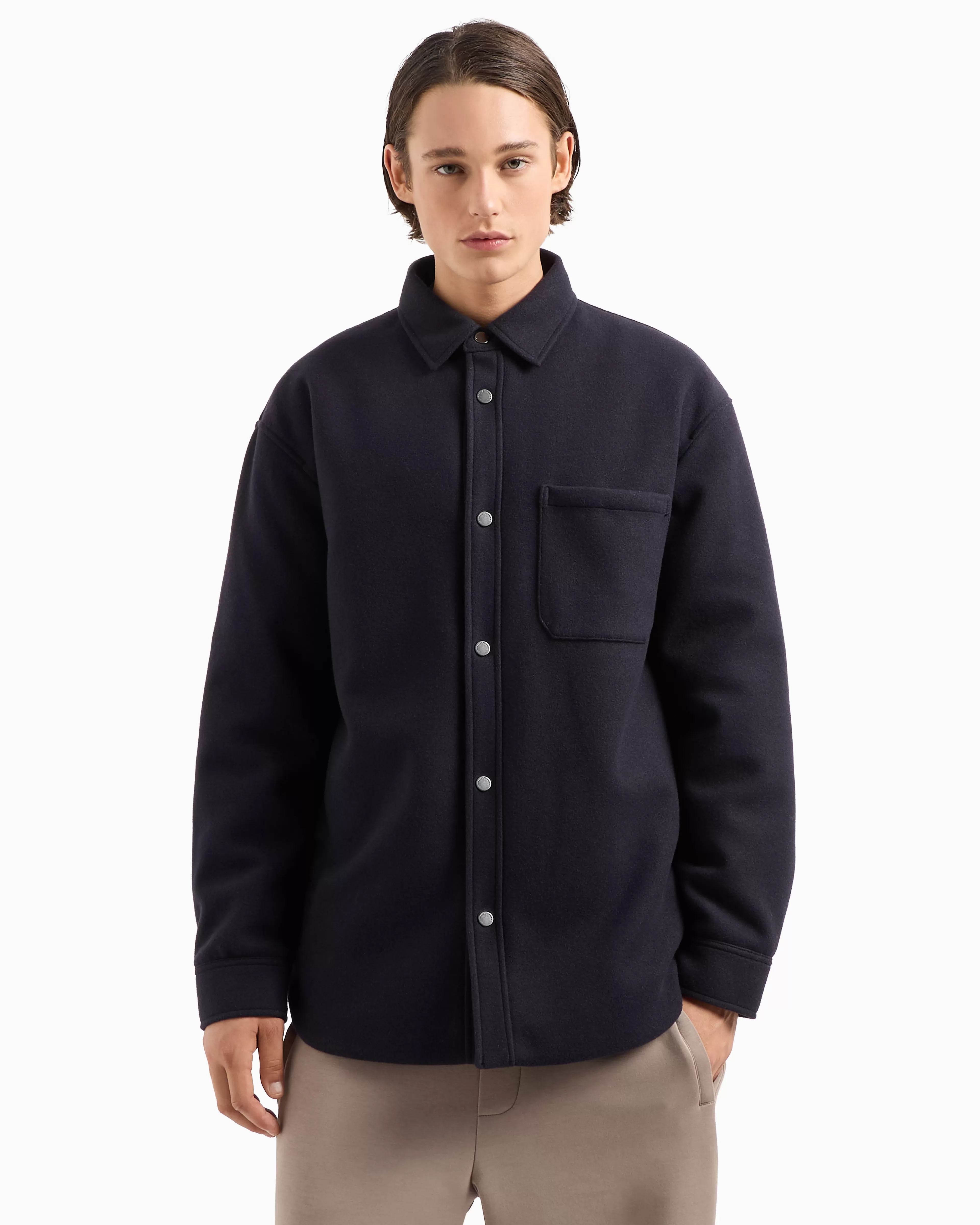 Armani Exchange Caban in cloth with buttons* Outerwear
