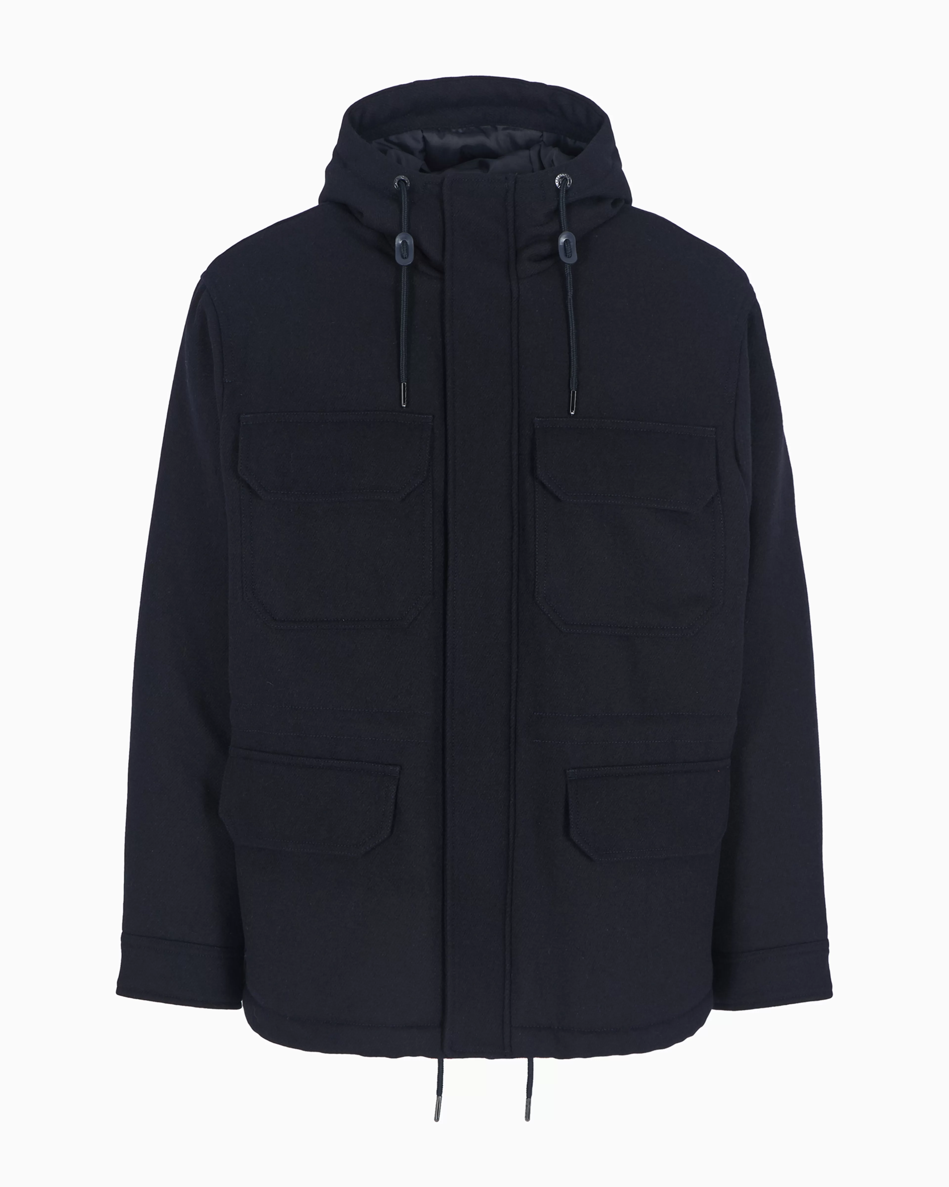 Armani Exchange Caban with four pockets and cloth hood* Outerwear