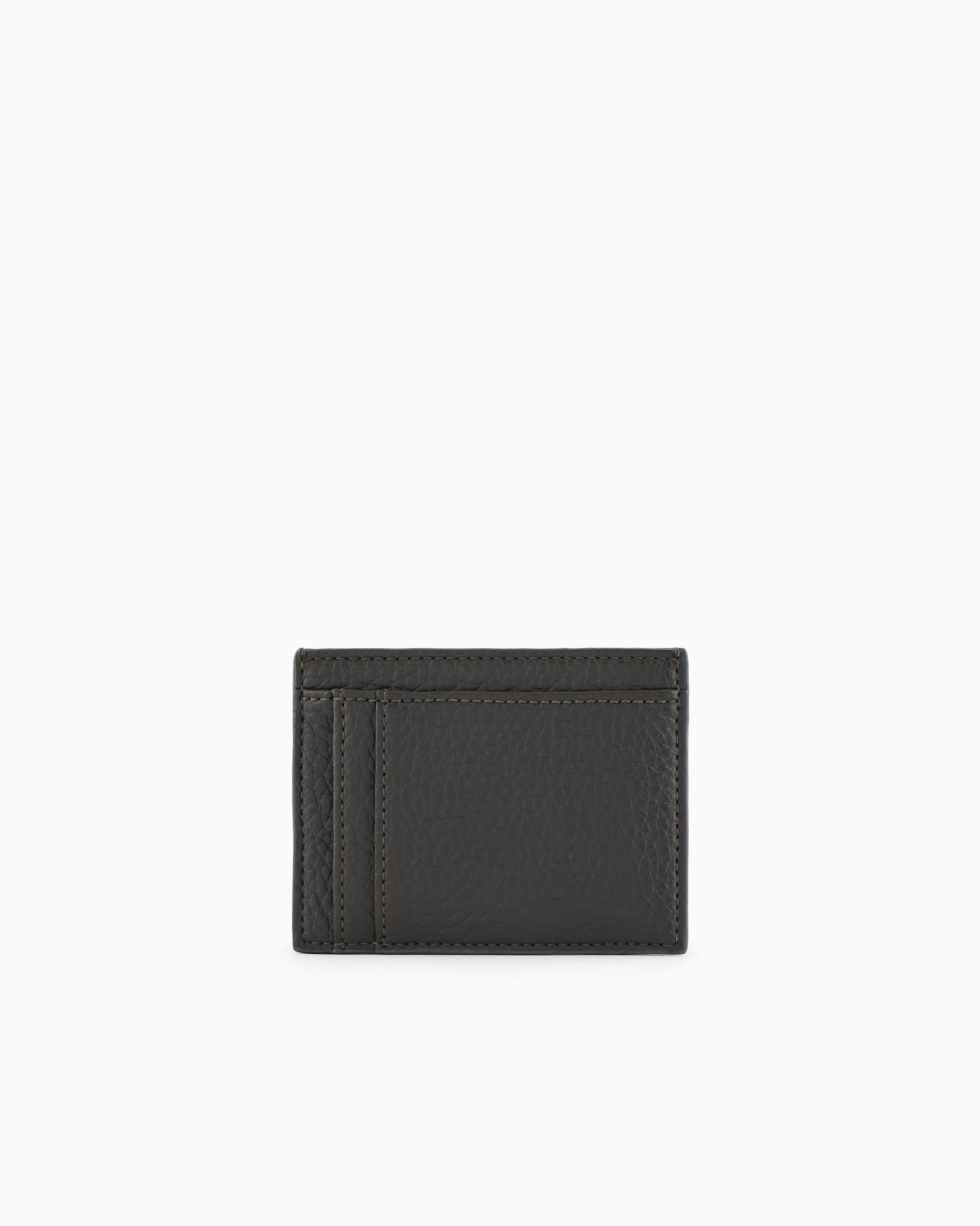 Armani Exchange Card holder with logo plate in recycled ASV material* Wallets And Small Leather Goods