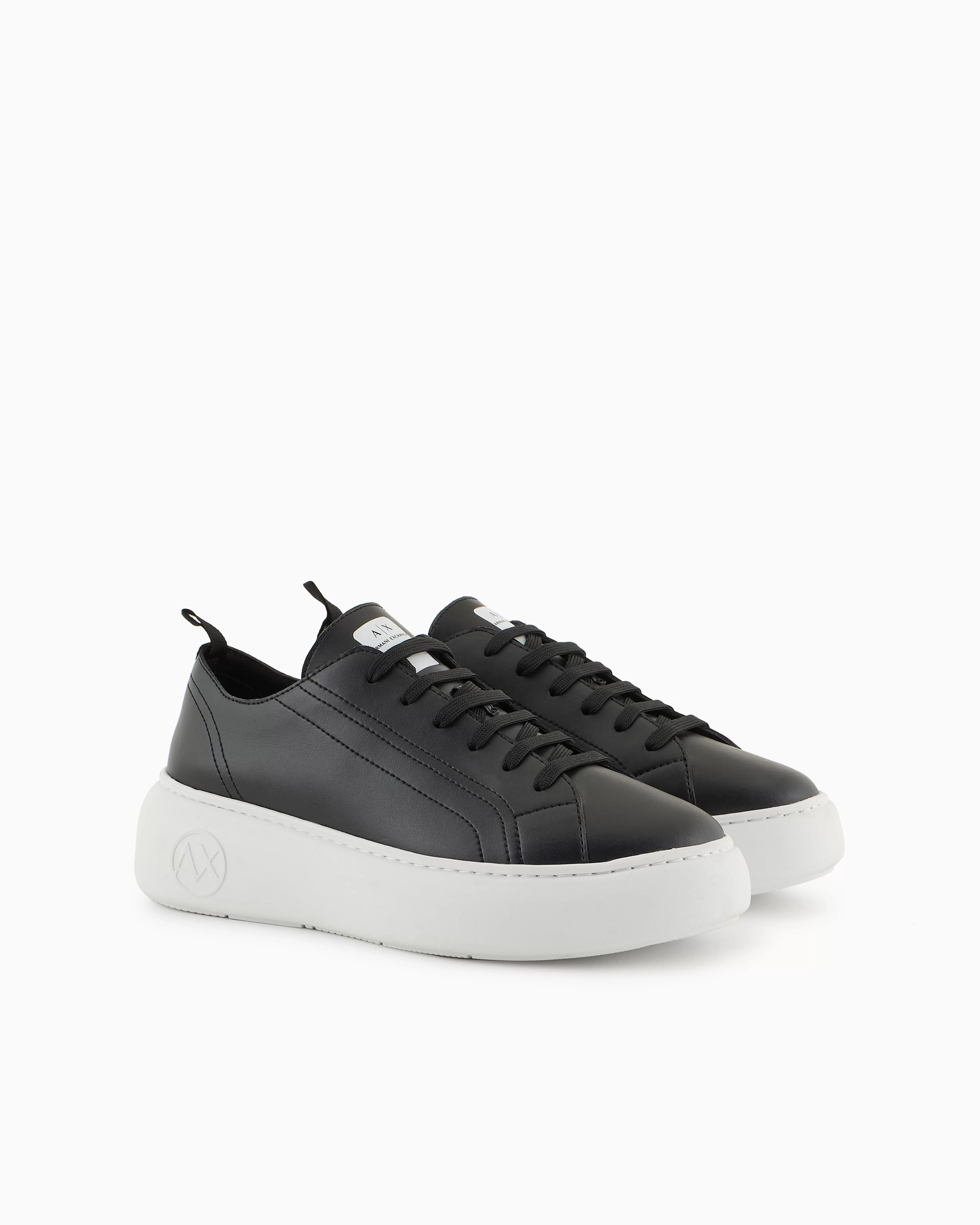 Armani Exchange Chunky leather sneakers* Essentials | Shoes