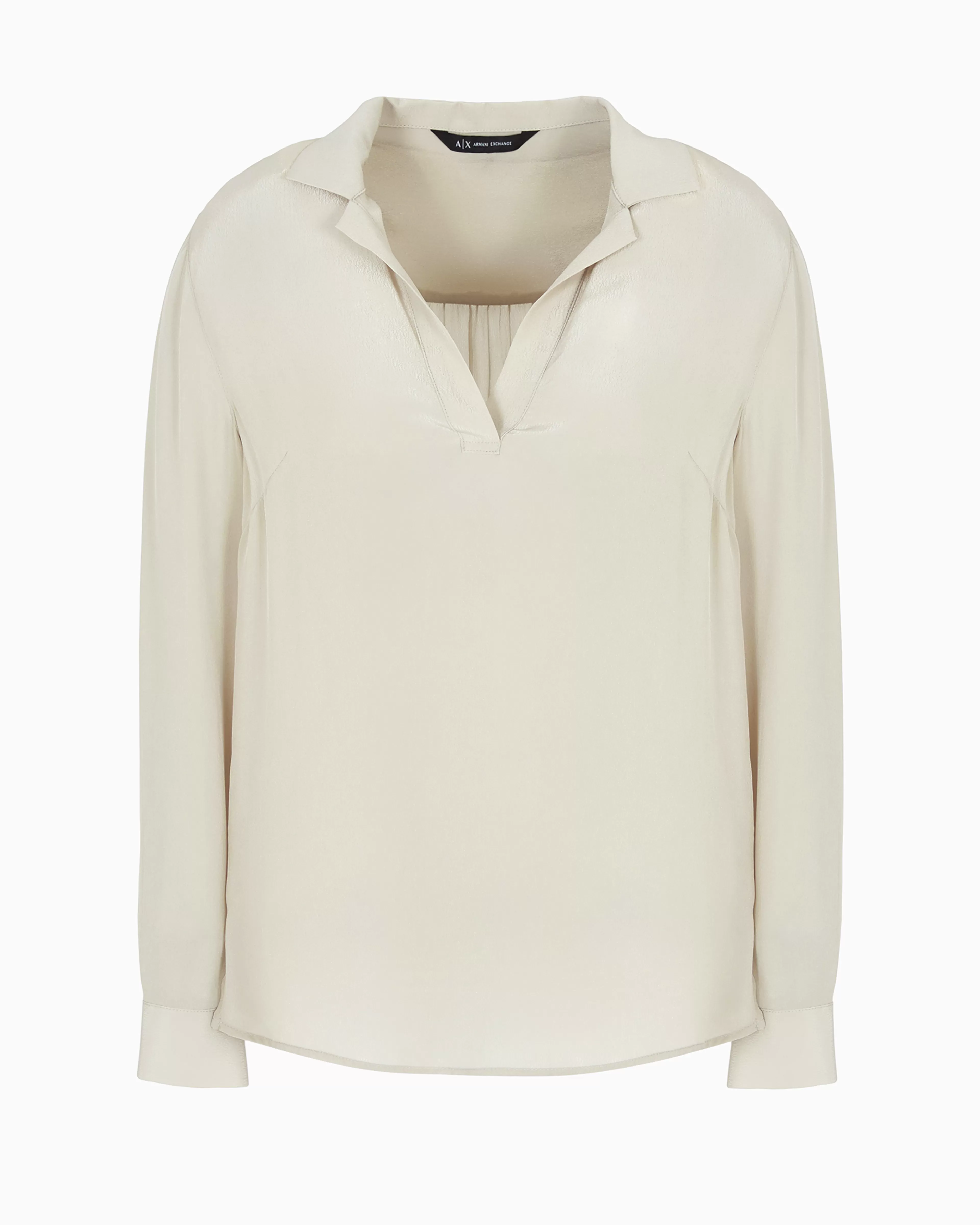 Armani Exchange Crepe blouse with pleats on the back* Shirts And Tops
