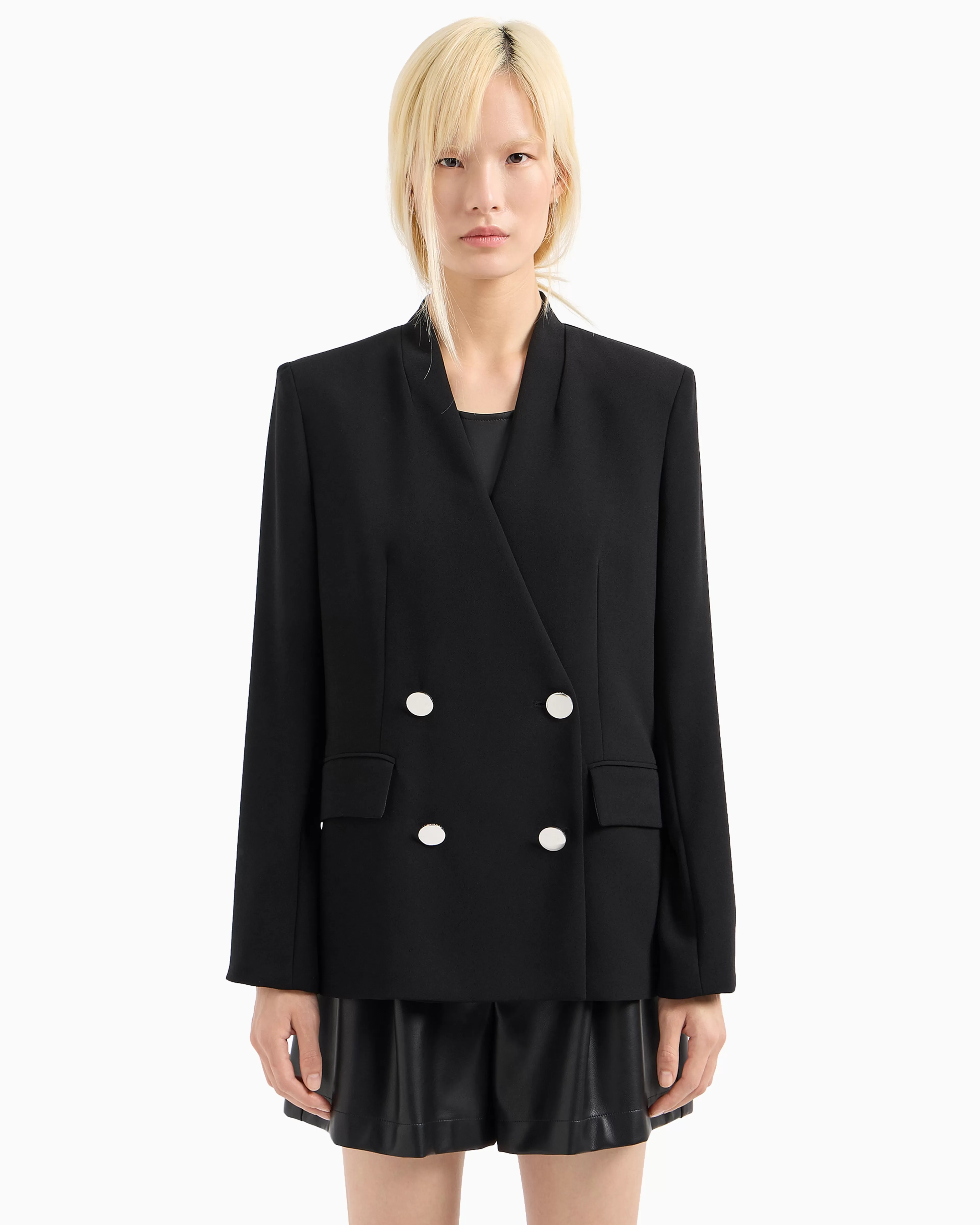 Armani Exchange Double-breasted jacket with contrasting buttons* Matching Sets | Jackets