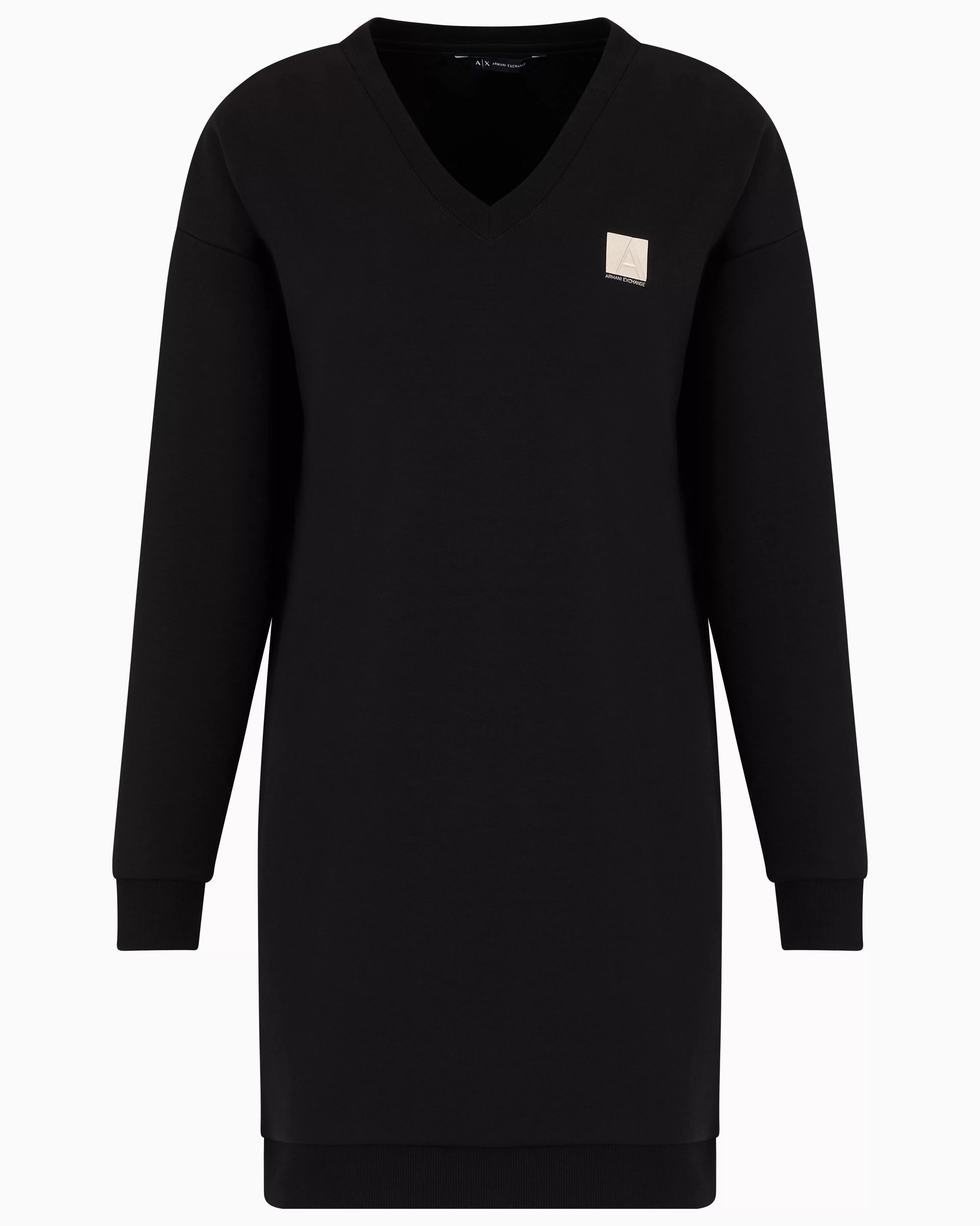 Armani Exchange French terry midi dress with embroidered logo* Dresses And Jumpsuits