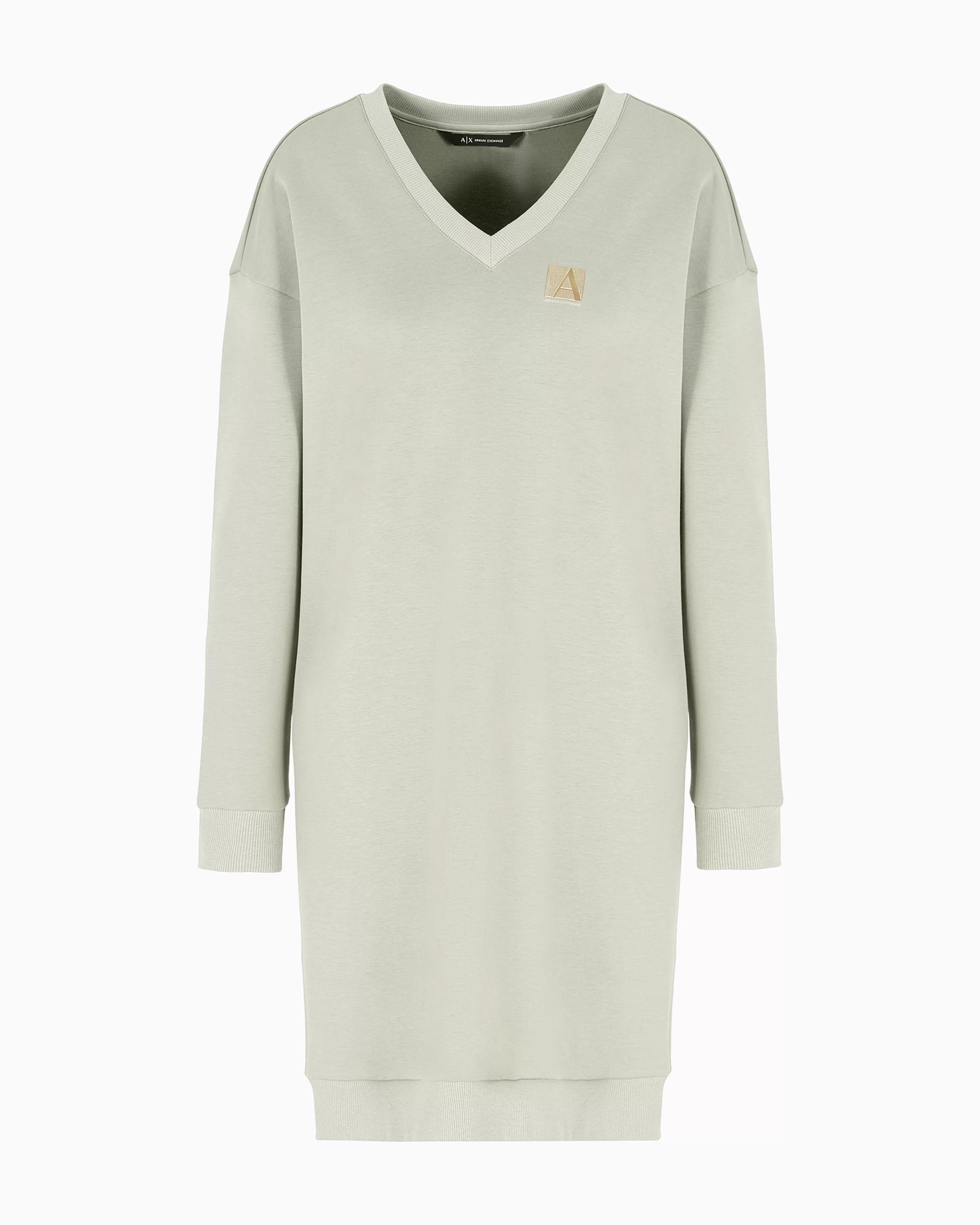 Armani Exchange French terry midi dress with embroidered logo* Dresses And Jumpsuits