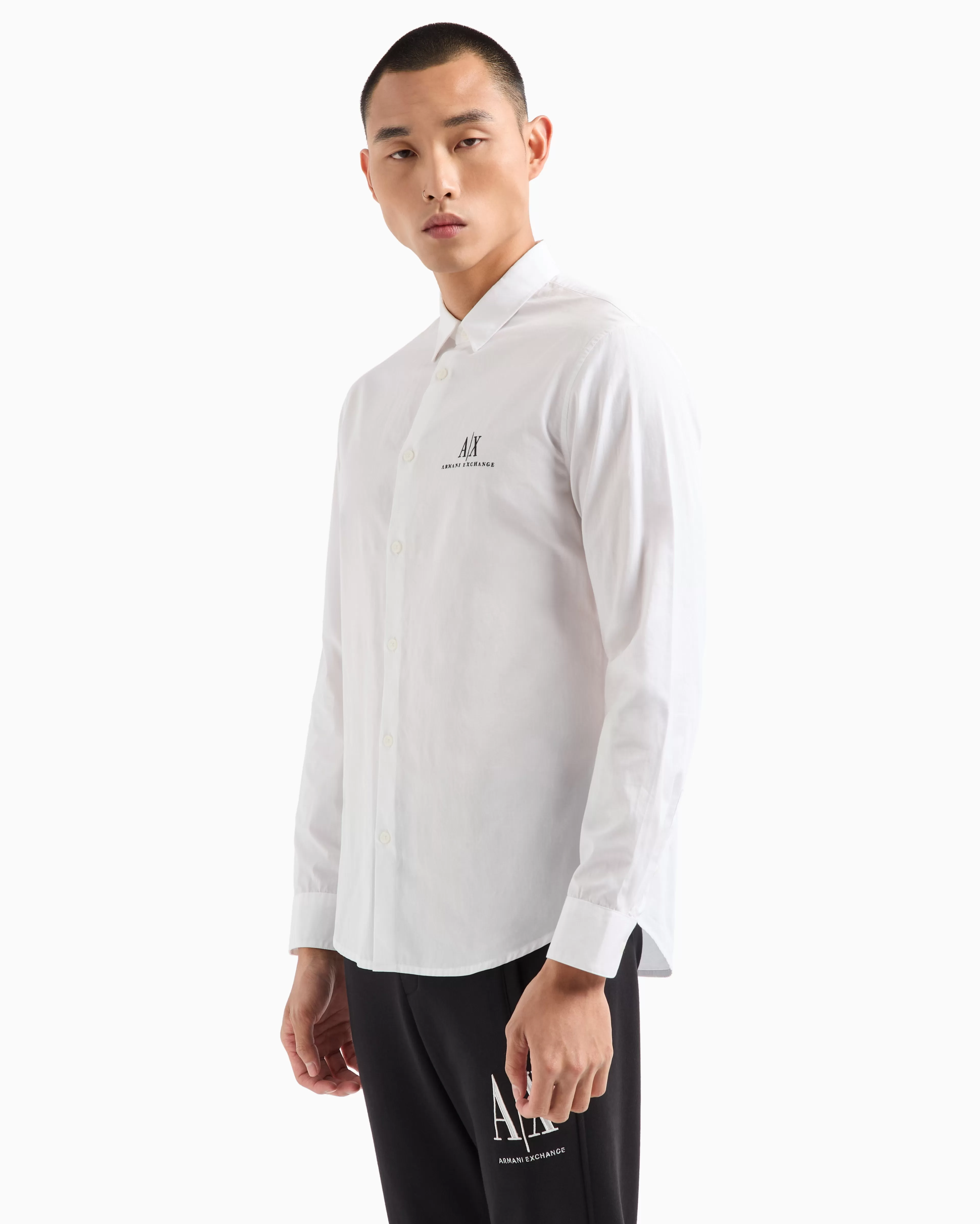 Armani Exchange Icon Project regular fit poplin shirt* Shirts