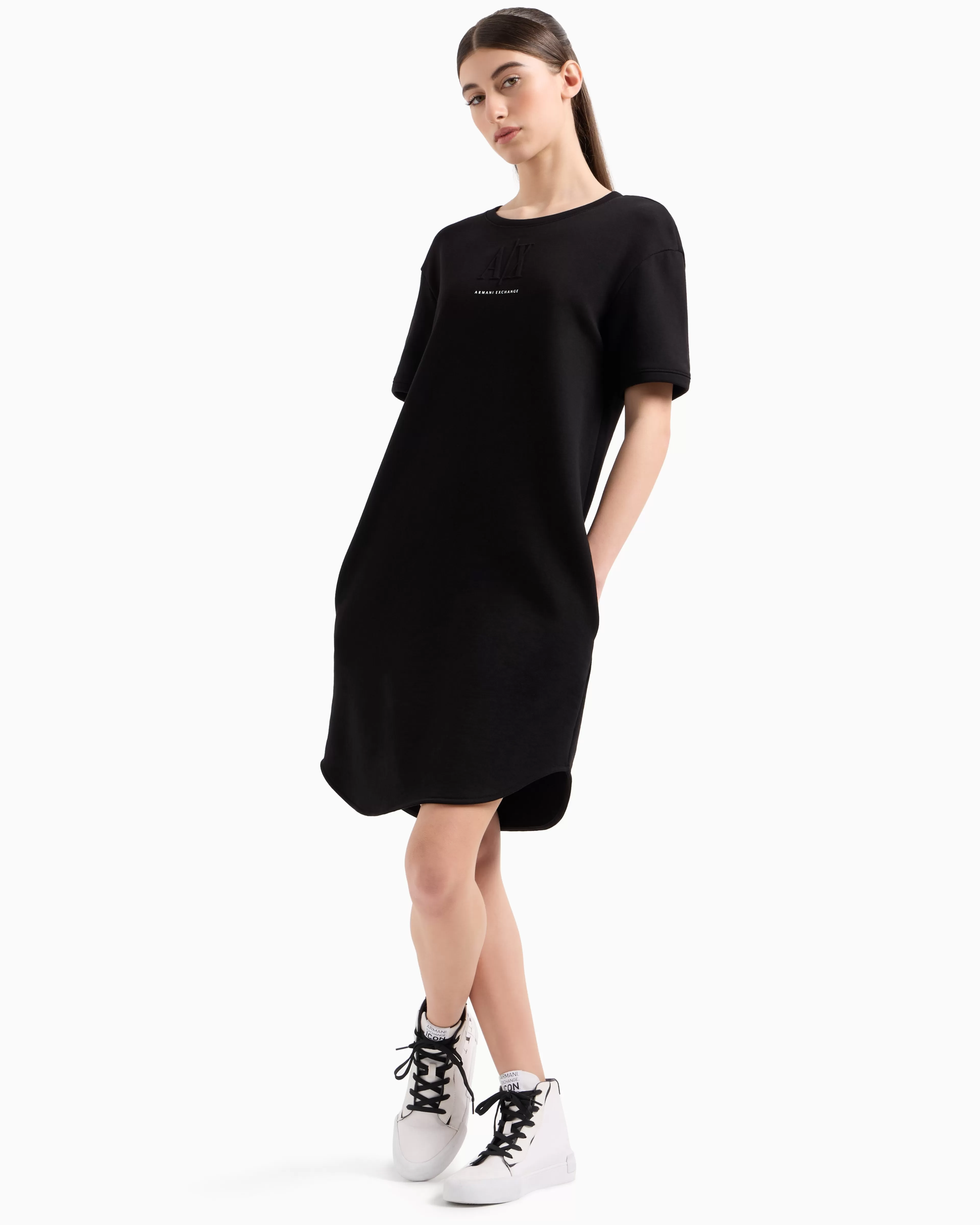 Armani Exchange Jersey t-dress with embossed logo* Dresses And Jumpsuits