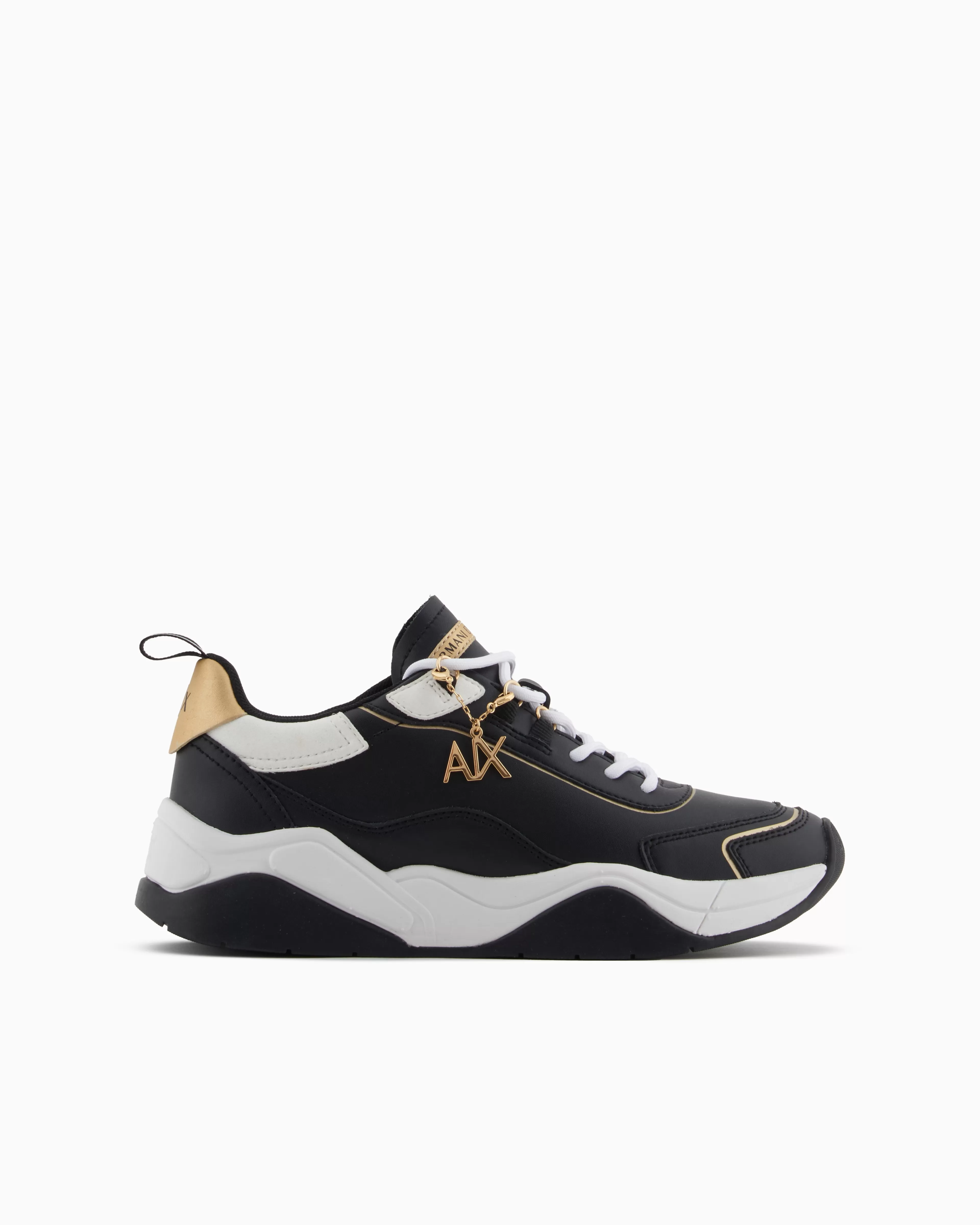 Armani Exchange Leather sneakers with logo application* Shoes And Accessories
