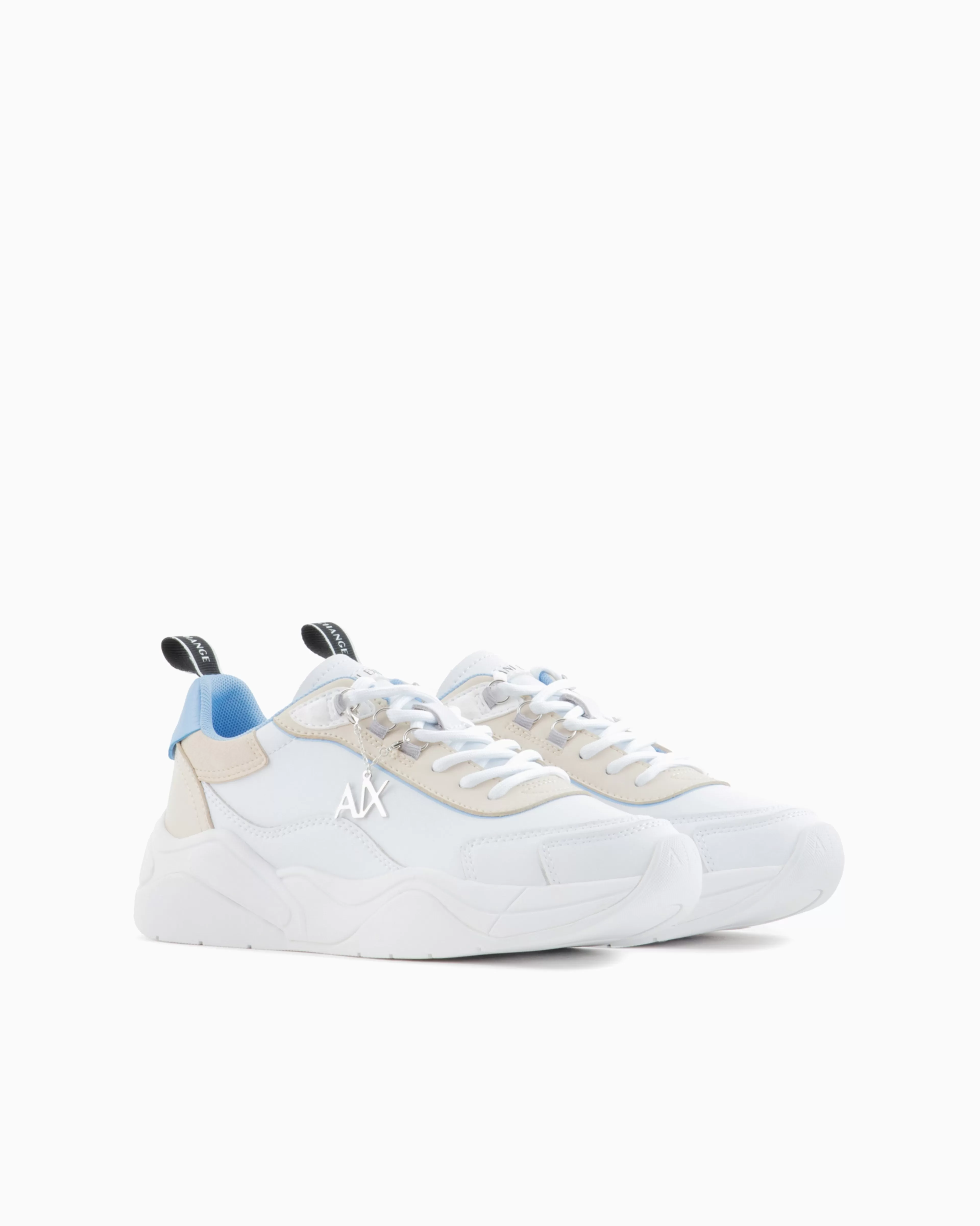 Armani Exchange Leather sneakers with logo application* Shoes And Accessories