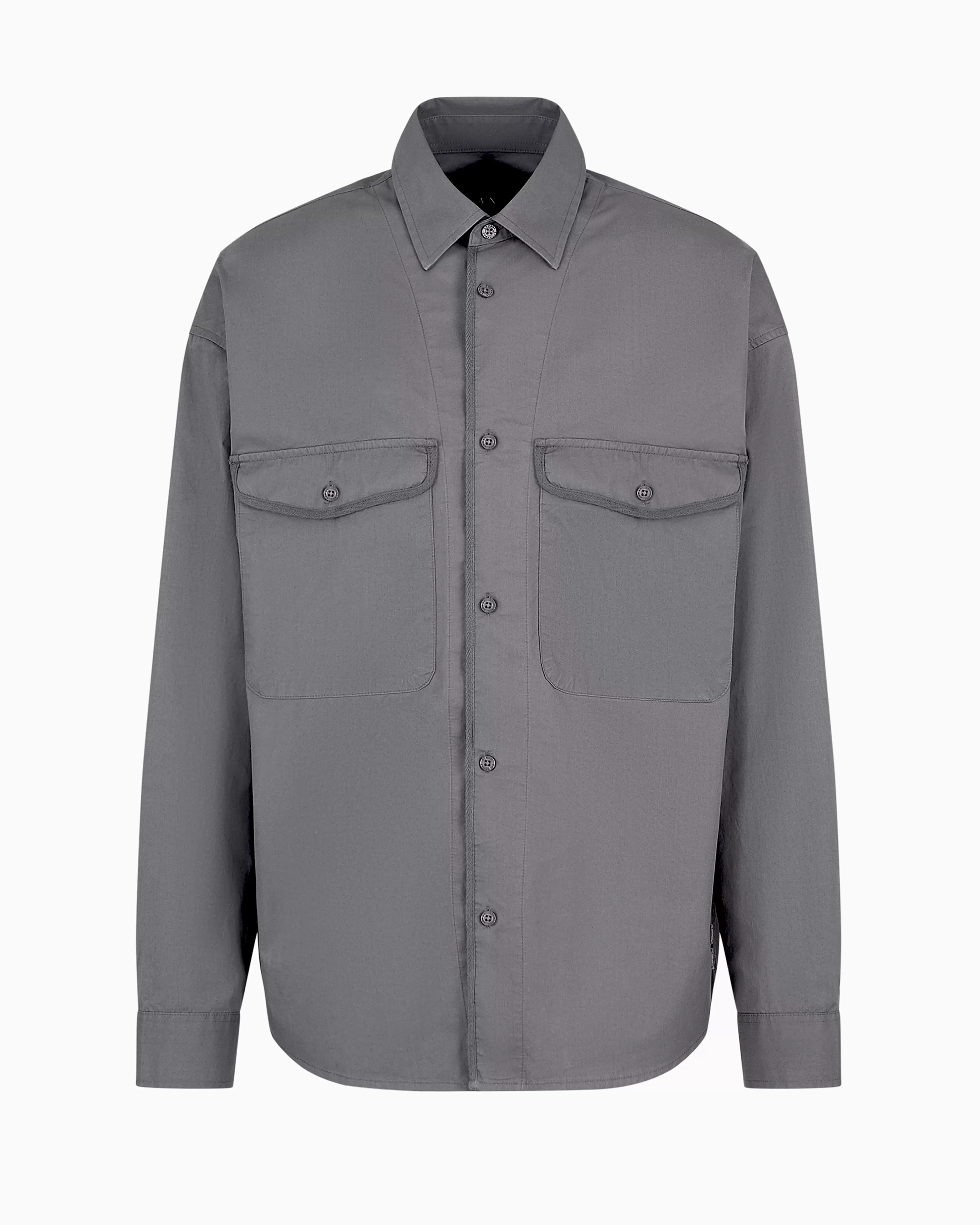 Armani Exchange Loose fit cotton twill shirt with pockets* Shirts