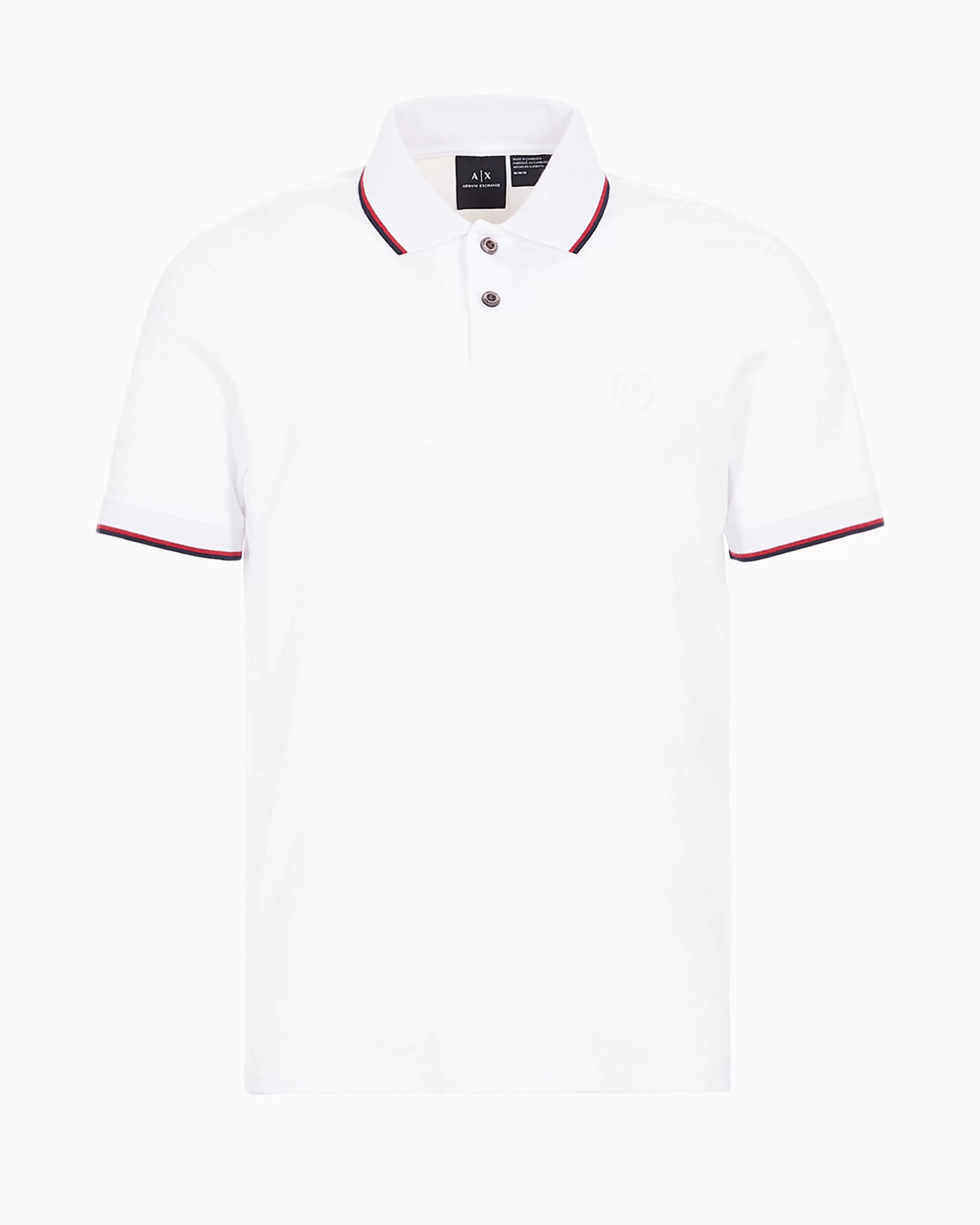 Armani Exchange Piquet polo with contrasting details* Essentials | Polo Shirts