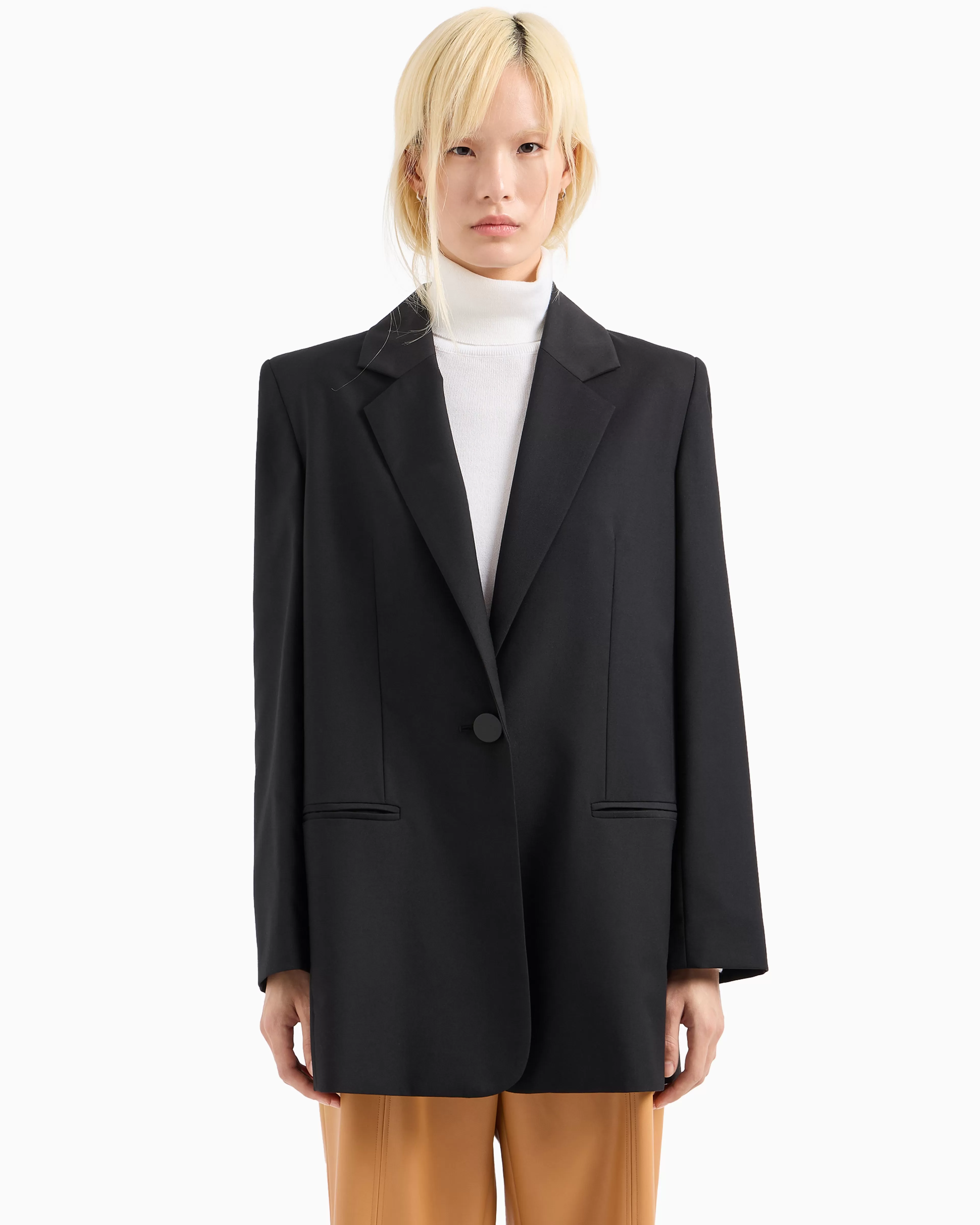 Armani Exchange Satin fabric caban with zip pocket* Matching Sets | Jackets